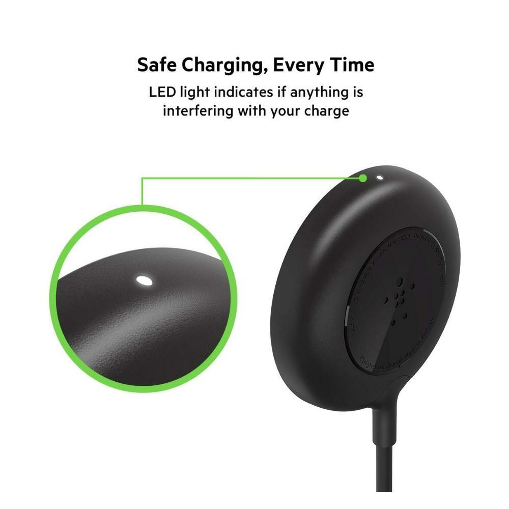 Belkin 7.5W Magnetic Portable Wireless Iphone Charger Pad - 6.6ft/2M