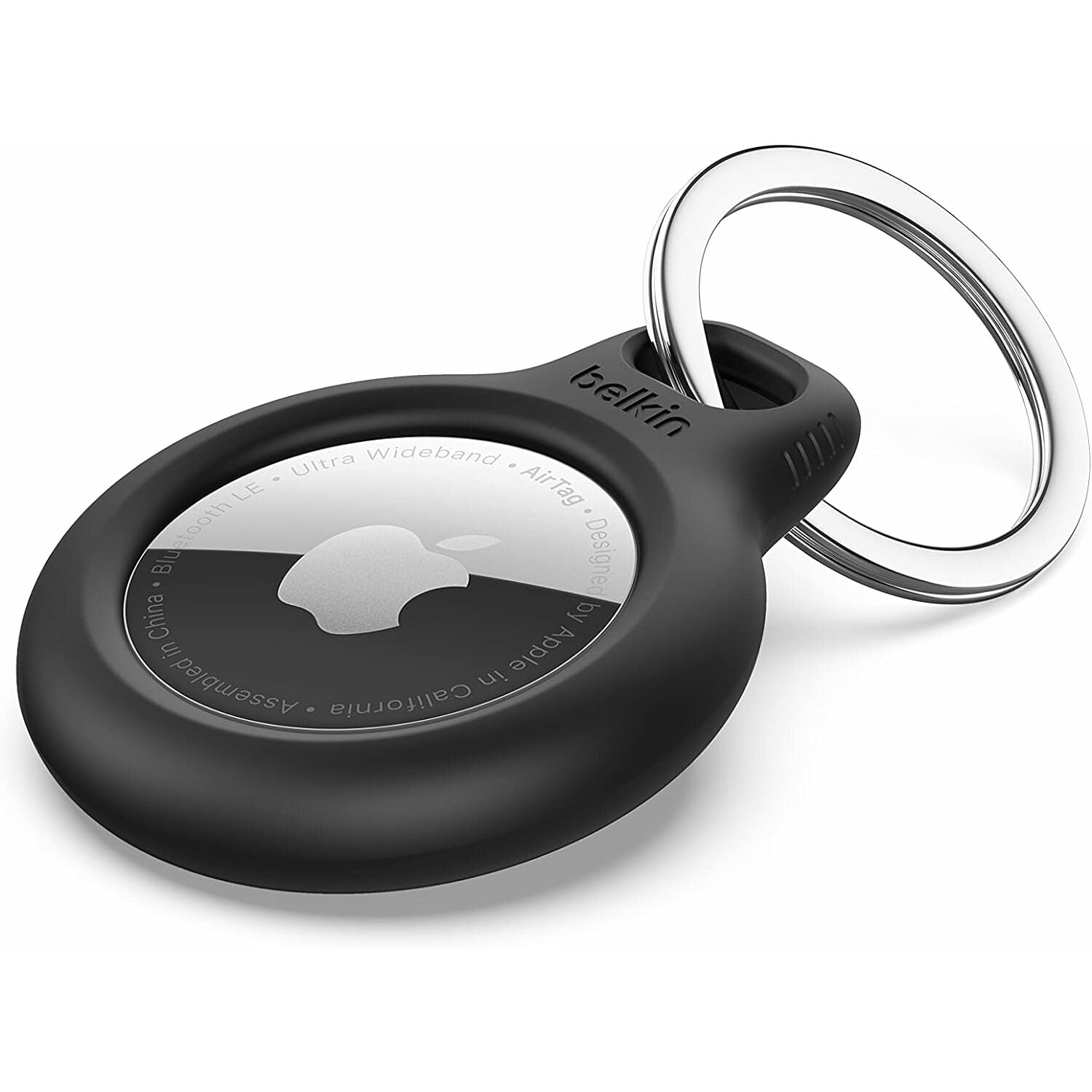 Belkin Apple AirTag Secure Holder with Key Ring - Scratch-Resistant Case with Open Face & Raised Edges