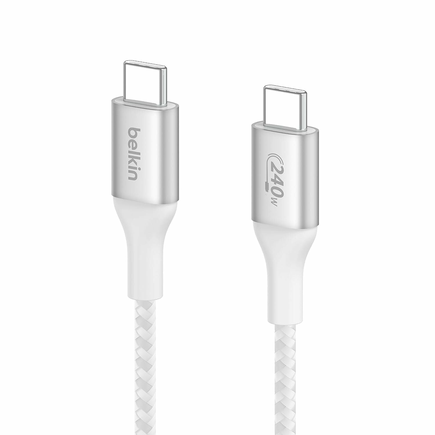 Belkin BoostCharge 240W USB-C® to USB-C Cable Fast Charging with Extended Power Range for MacBook, iPad, Galaxy S23 & More White