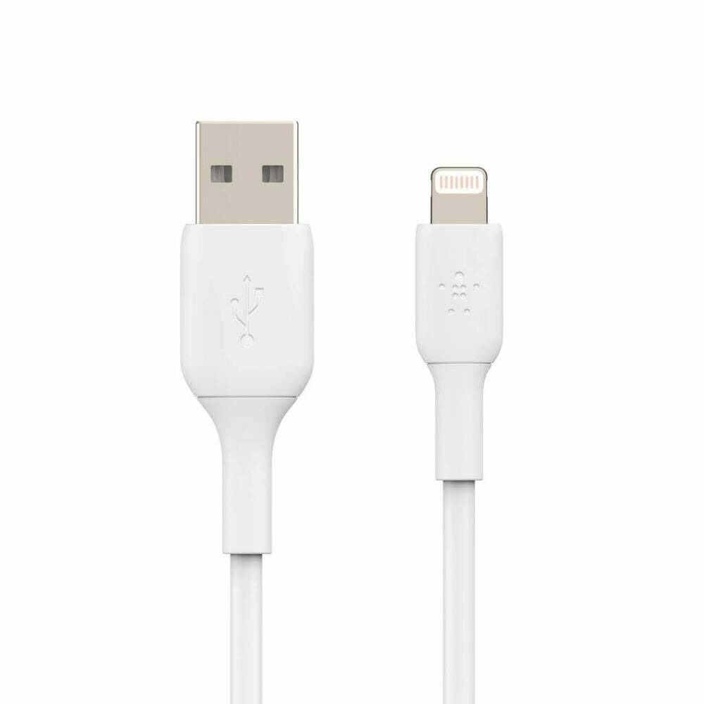 Belkin BoostCharge Lightning Cable - 6.6ft/2M - Apple iPhone Charger USB to Lightning