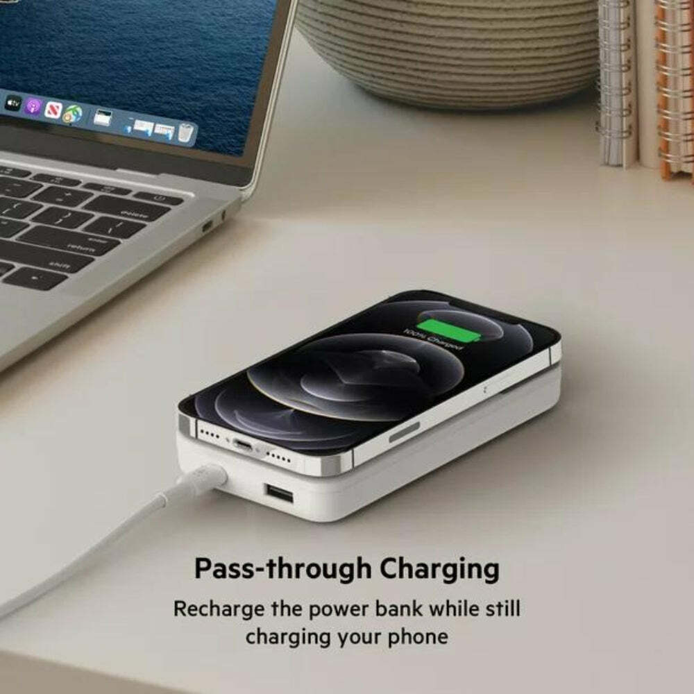 Belkin BoostCharge Magnetic 10k MAh Power Bank Battery Pack Wireless Charger For iPhone 14, iPhone 13 & 12