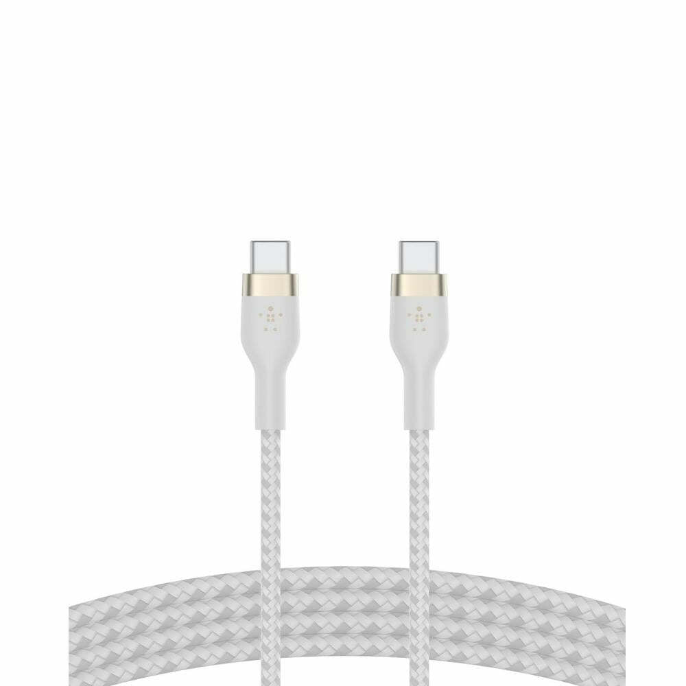 Belkin BoostCharge Pro Flex Braided USB-C to USB-C Charger Cable (2M/6.6FT), Fast Charging Cable