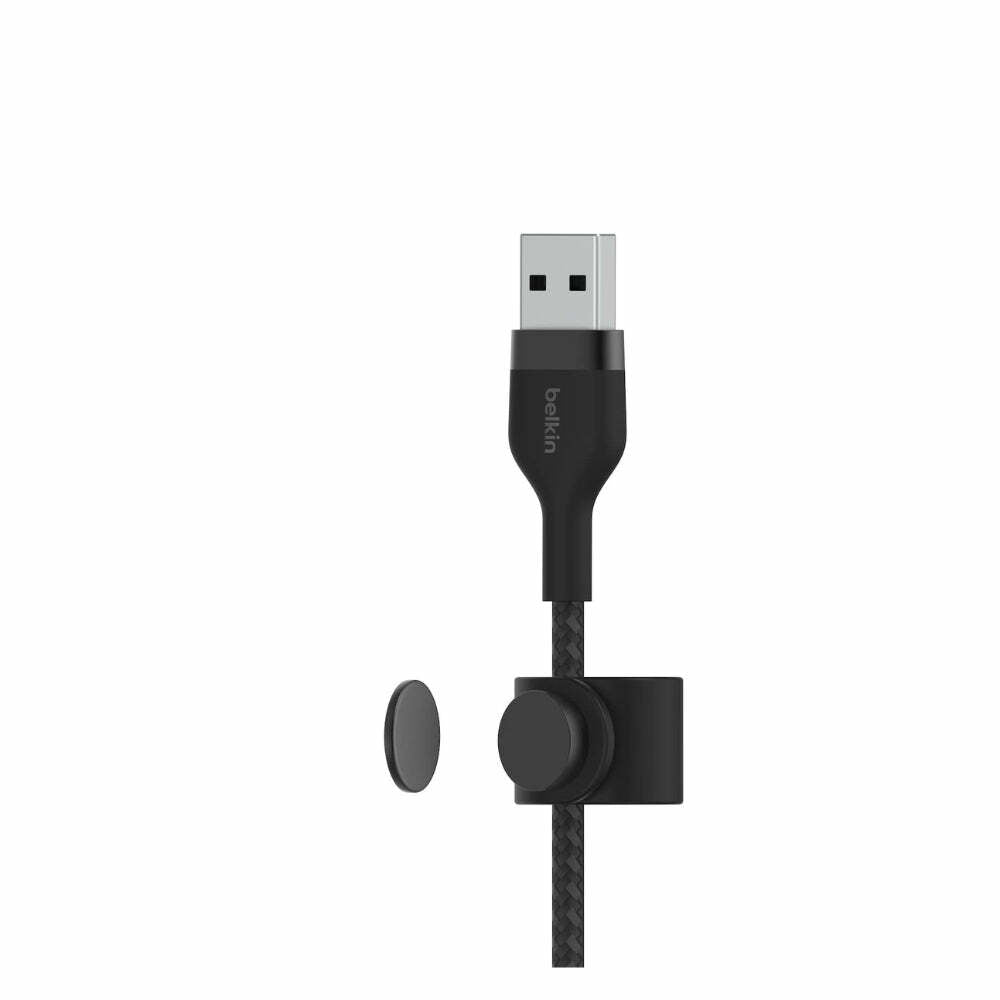 Belkin BoostCharge Pro Flex Braided USB Type A to Lightning Cable (1M/3.3FT), MFi Certified Charging Cable for iPhone, iPad - Black