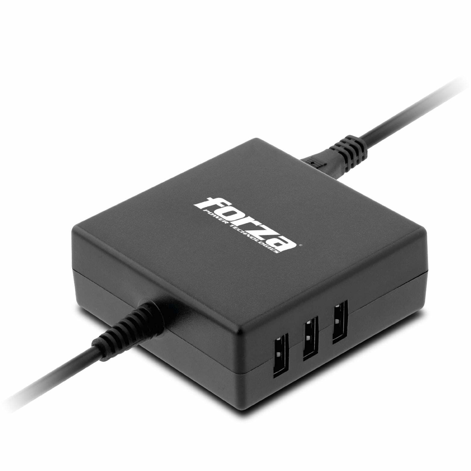 Forza Power Technologies 90W Universal Laptop Charger Power Adapter, USB and 7 Smart Tips 110V/220V