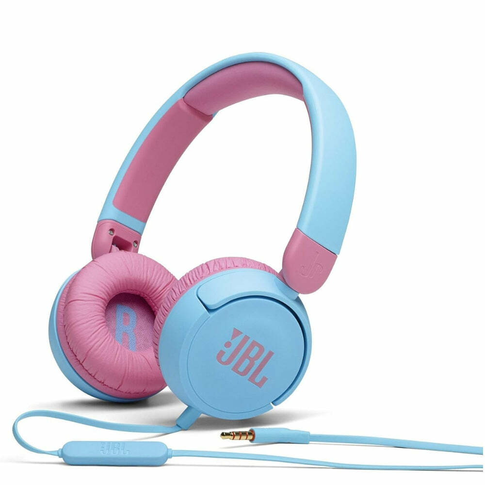 JBL JR 310 - Kids On-Ear Wired Headphones w/ Mic Blue