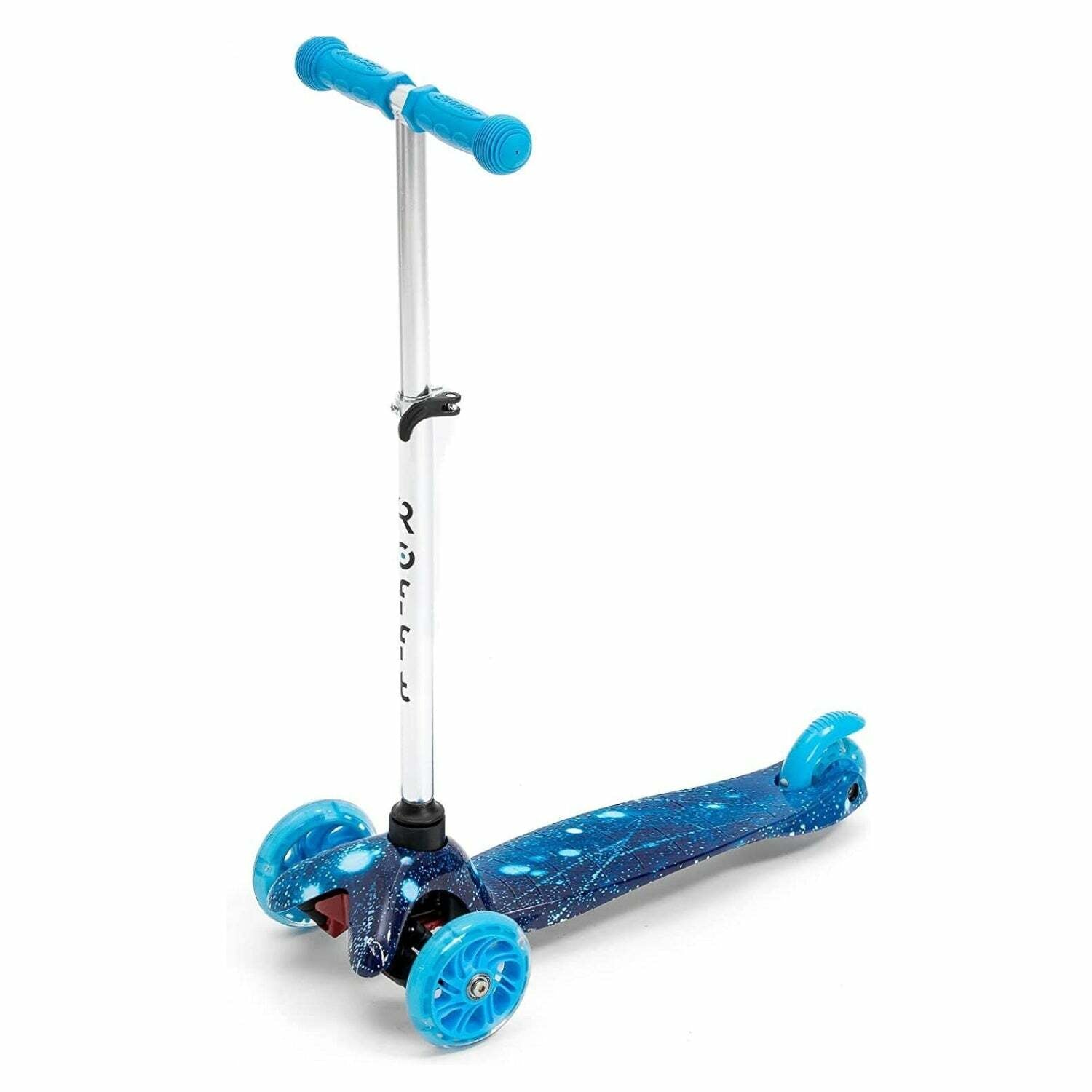 ROFFT - Kick Scooter, Lean-to-Steer LED 3 Wheel, Kids Ages 3-5 Graffiti Space
