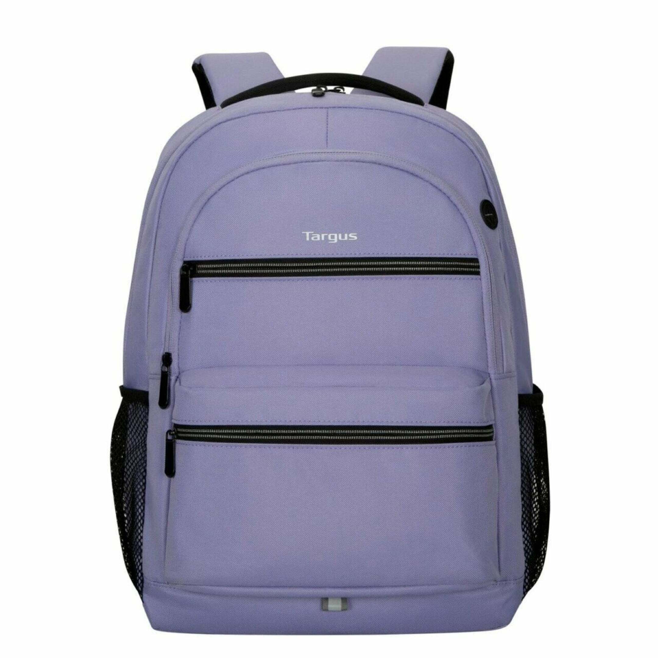 Targus Octave II Backpack for 15.6” Laptops - Ergonomic and Reflective Design, Purple