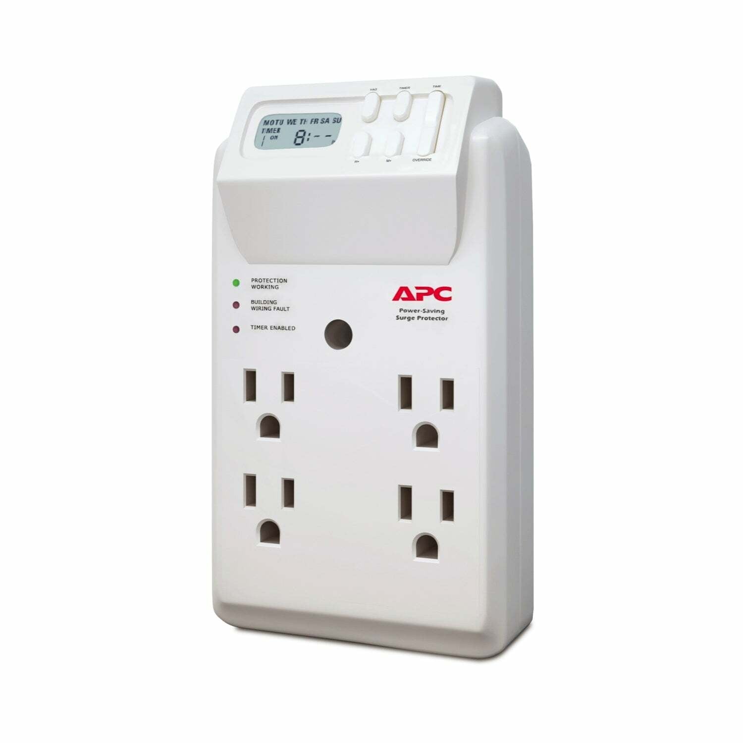 APC Power-Saving Timer Essential SurgeArrest, 4 Outlet Wall Tap, 120V