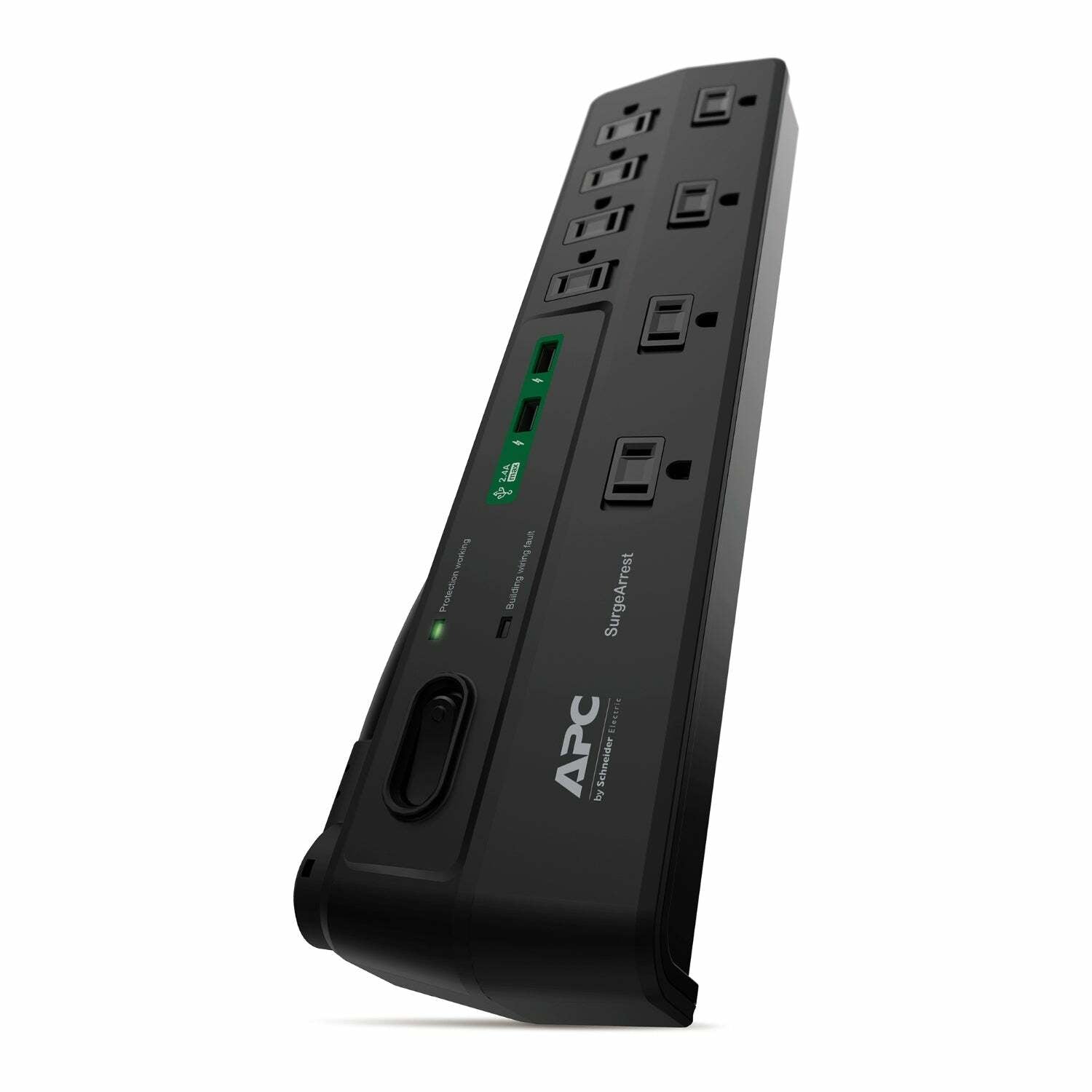 APC SurgeArrest 8 Outlets with 2 USB charging ports Power Strip Protector 120V