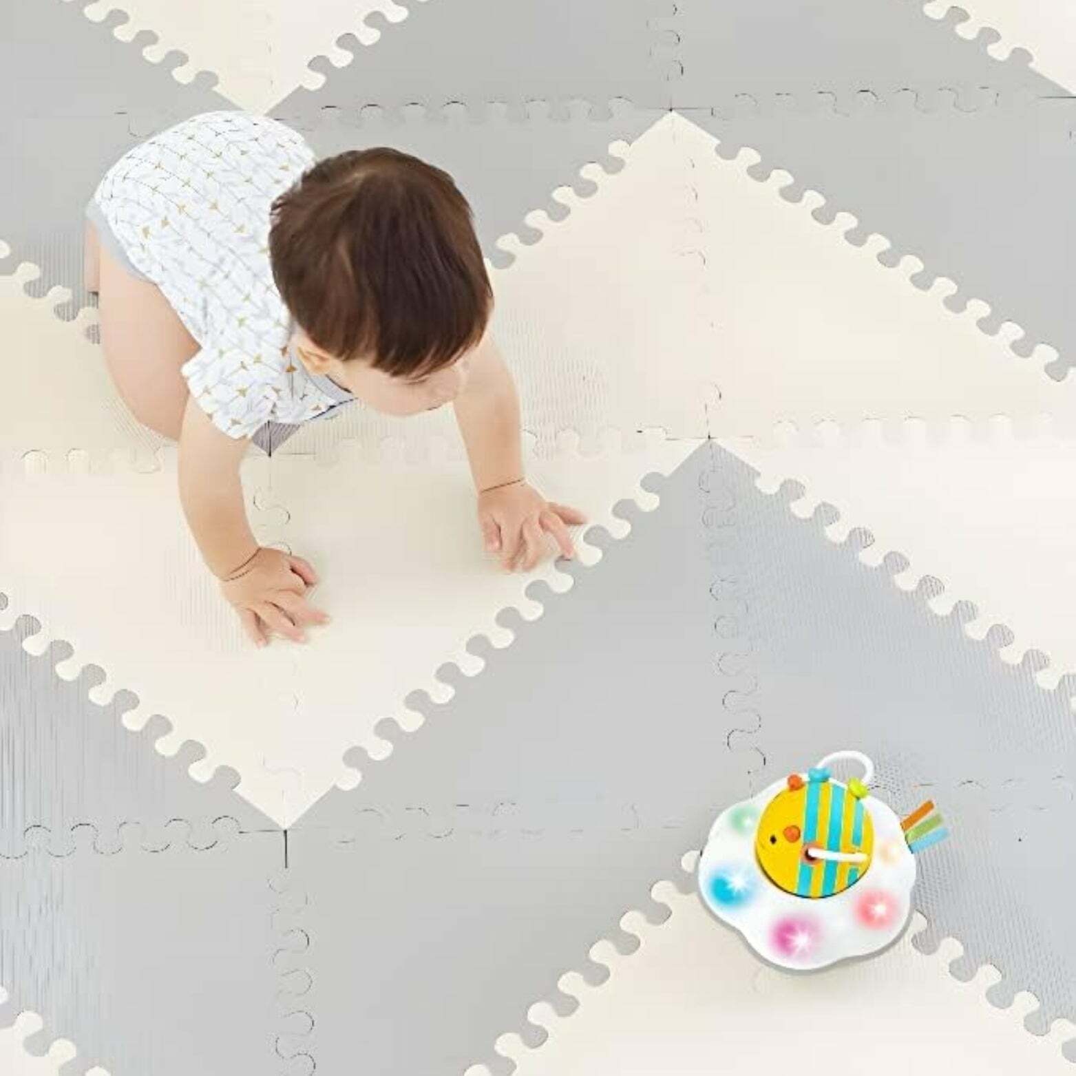 Baby Play Mat 72 Pcs Foam Floor Mats for Kids and Babies Non-Toxic, Gray