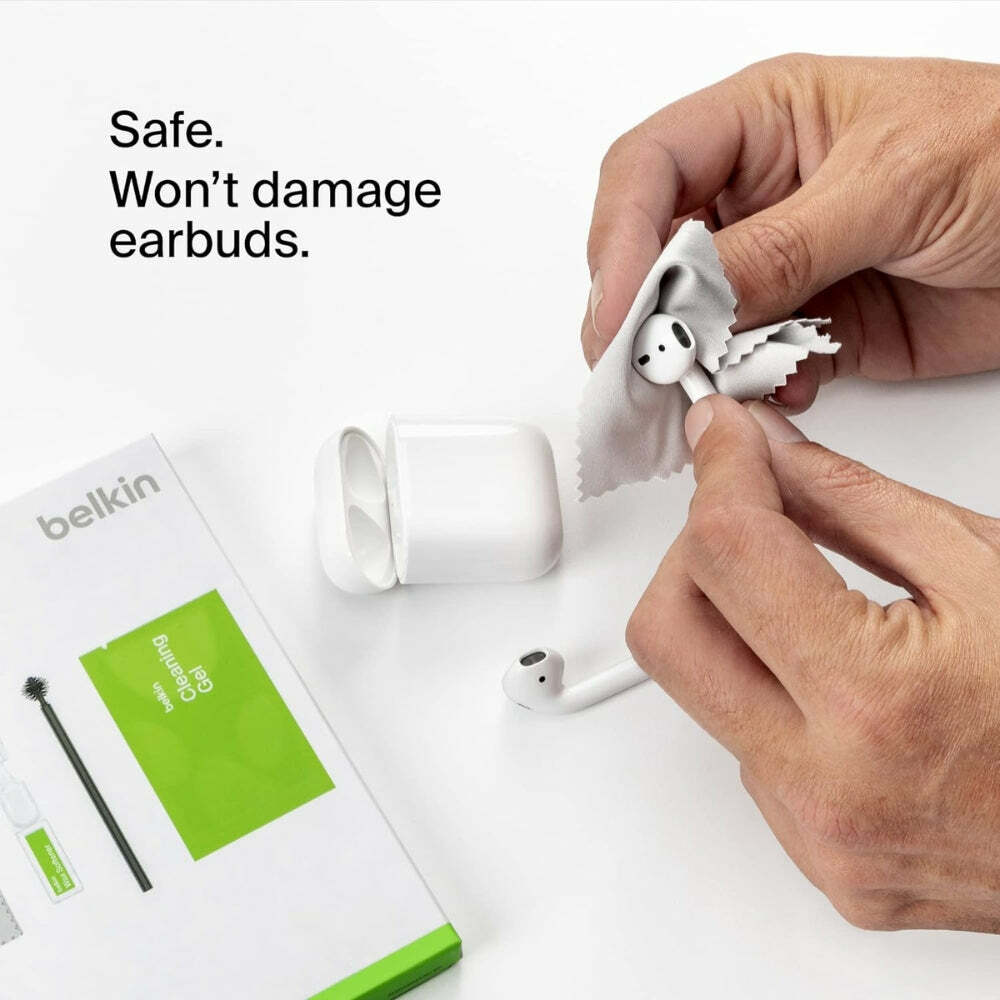 Belkin AirPods Cleaning Kit for One-Time Use, Compatible with AirPods Gen 1, 2, & 3