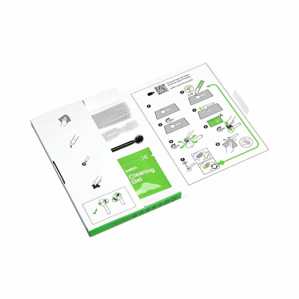 Belkin AirPods Cleaning Kit for One-Time Use, Compatible with AirPods Gen 1, 2, & 3