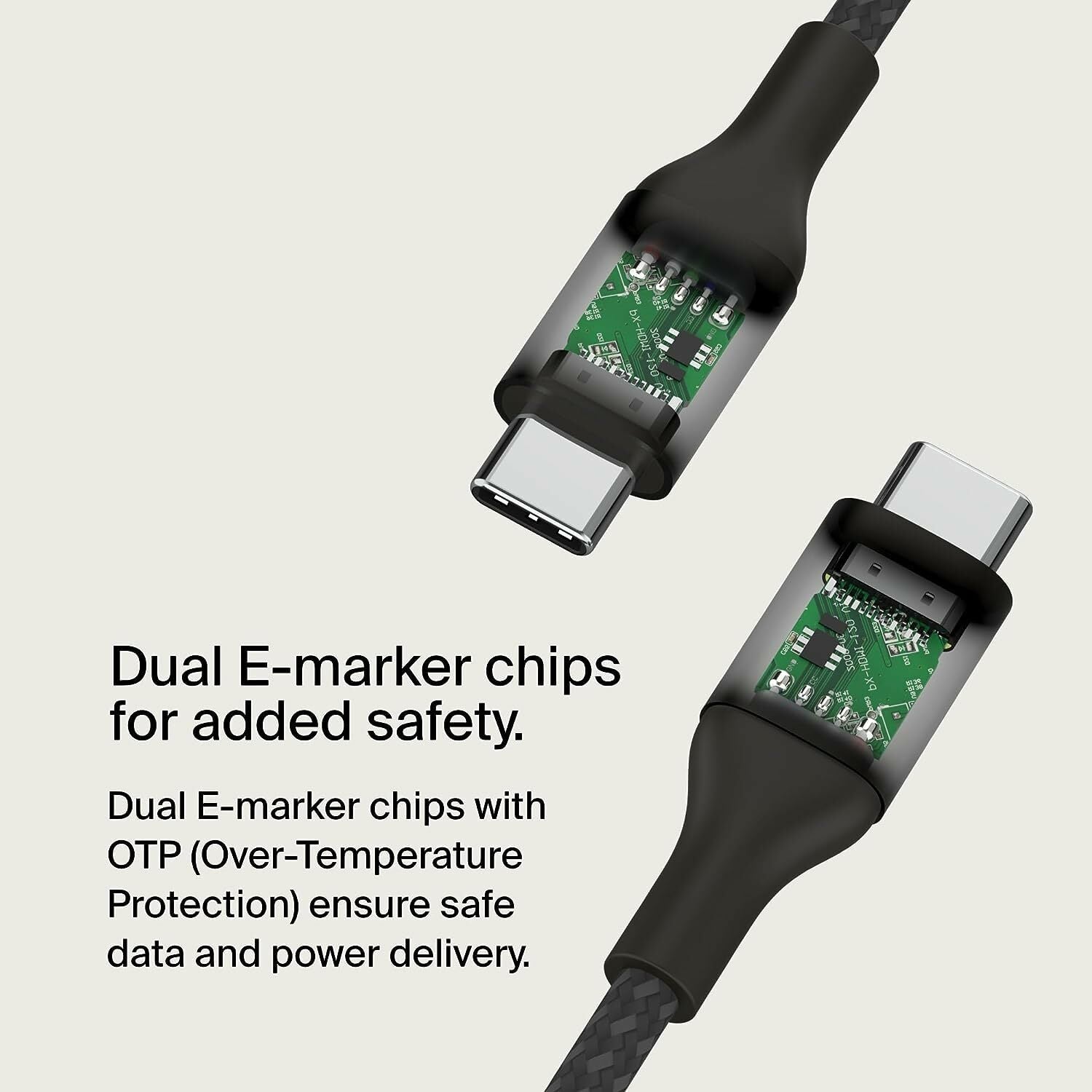 Belkin BoostCharge 240W USB-C® to USB-C Cable Fast Charging with Extended Power Range for MacBook, iPad, Galaxy S23 & More