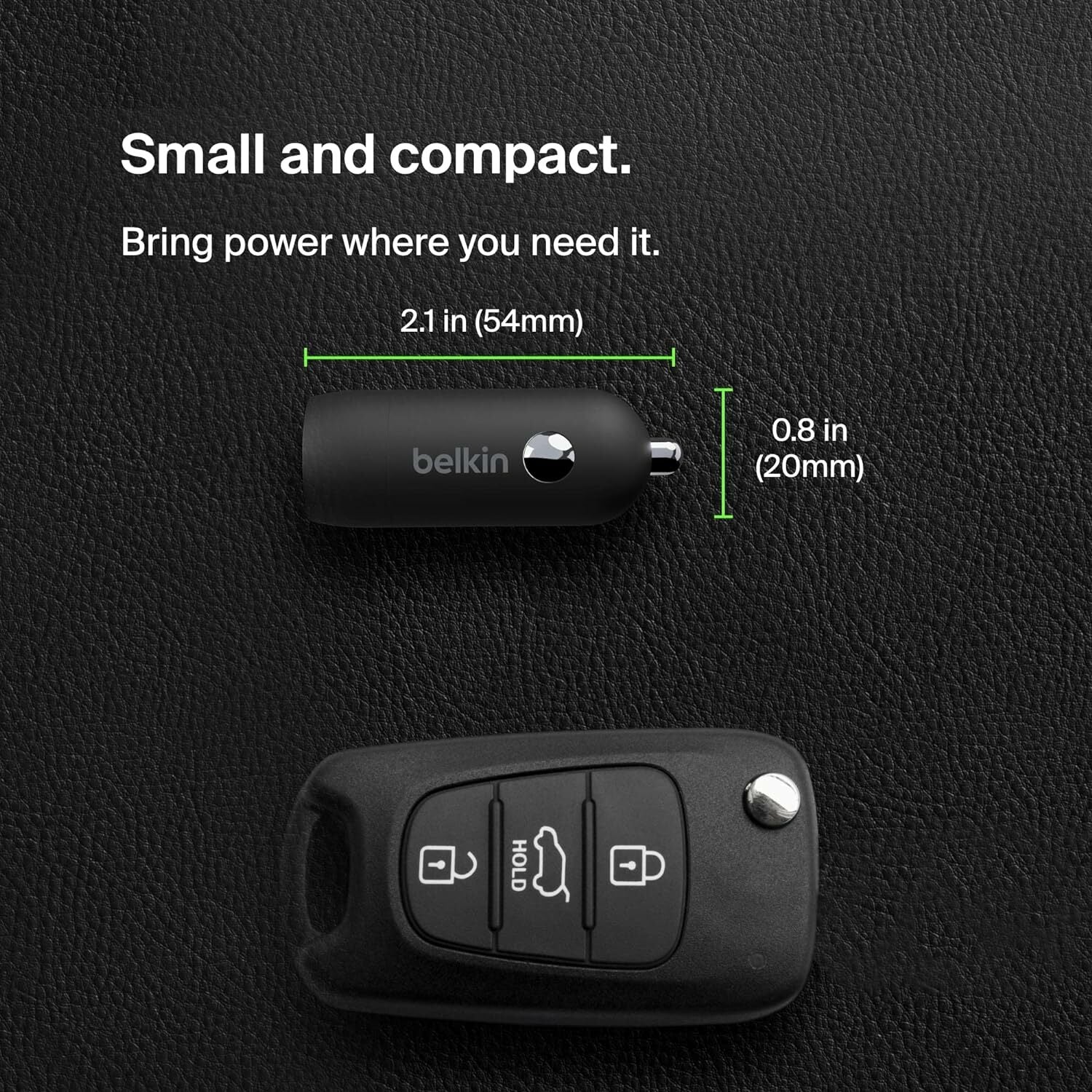 Belkin BoostCharge 30W USB-C Car Charger: Fast Charging, Compact Design & Universal Compatibility