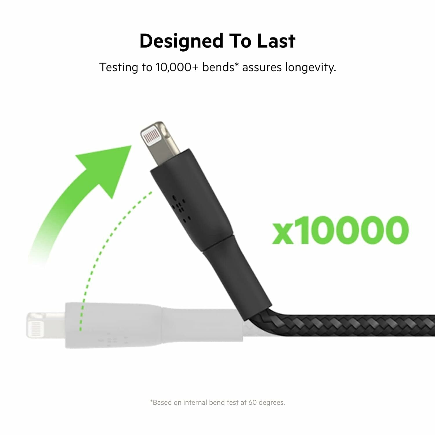 Belkin BoostCharge Braided 3.3ft/1M USB to Lightning Cable MFi Certified iPhone Charger