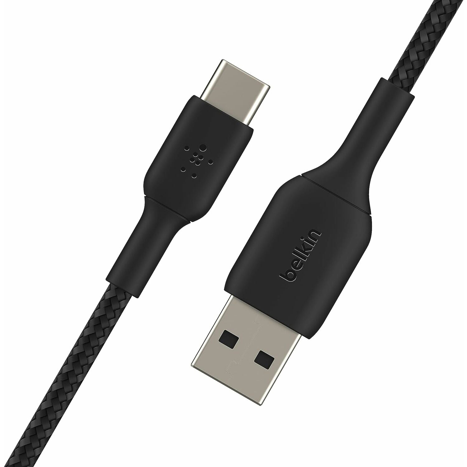 Belkin BoostCharge Braided USB-C to USB-A Cable Durable & Fast Charging (1m / 3.3ft, Black)