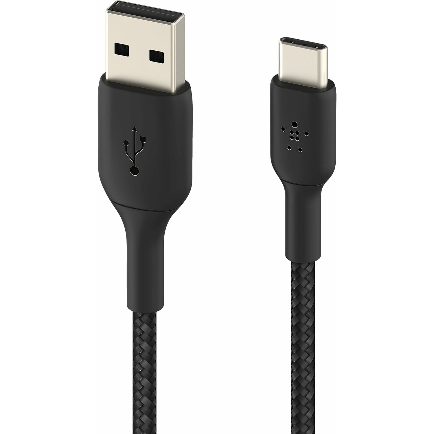 Belkin BoostCharge Braided USB-C to USB-A Cable Durable & Fast Charging (1m / 3.3ft, Black)