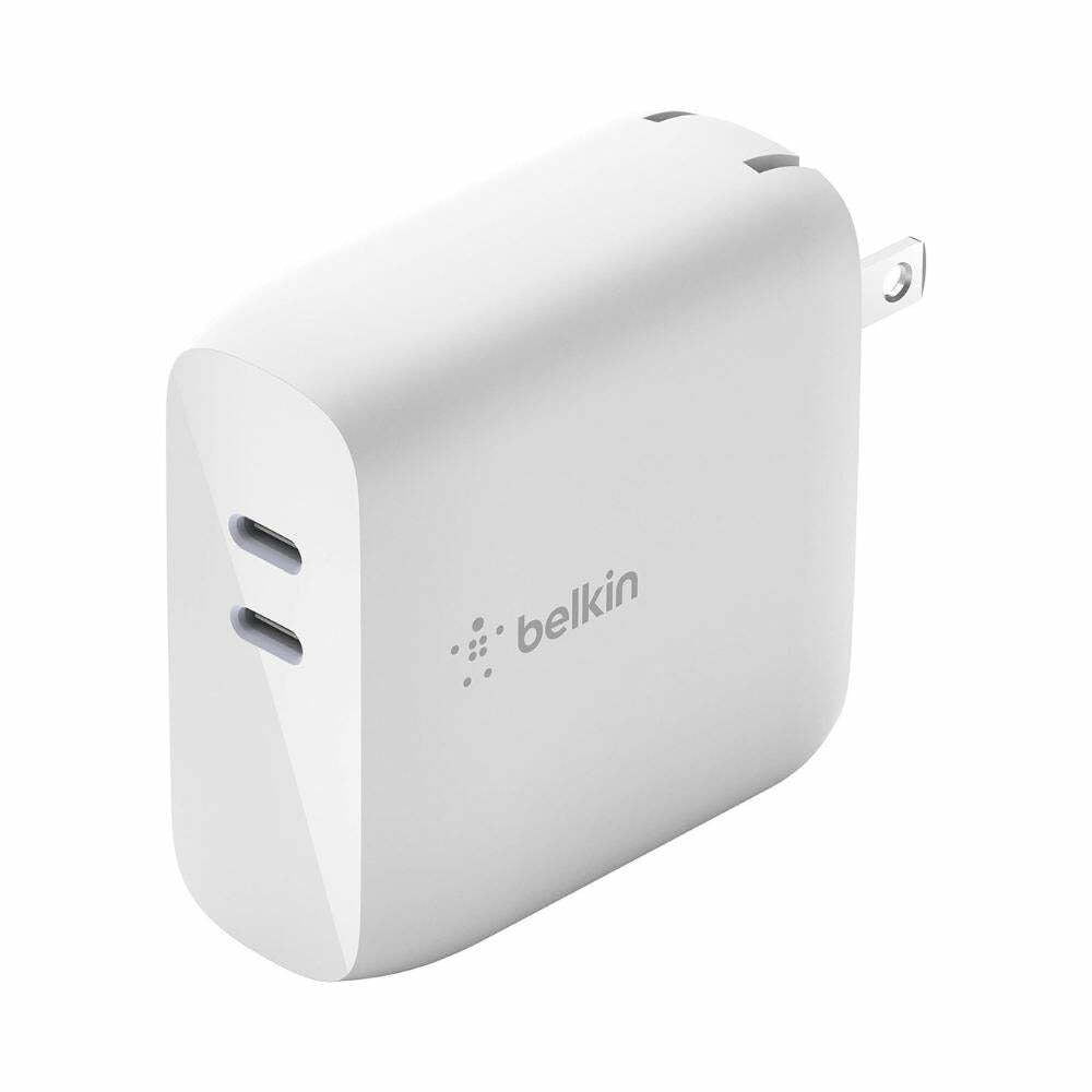 Belkin BoostCharge Dual Port USB-C 68W GaN Wall Charger - Fast Charging