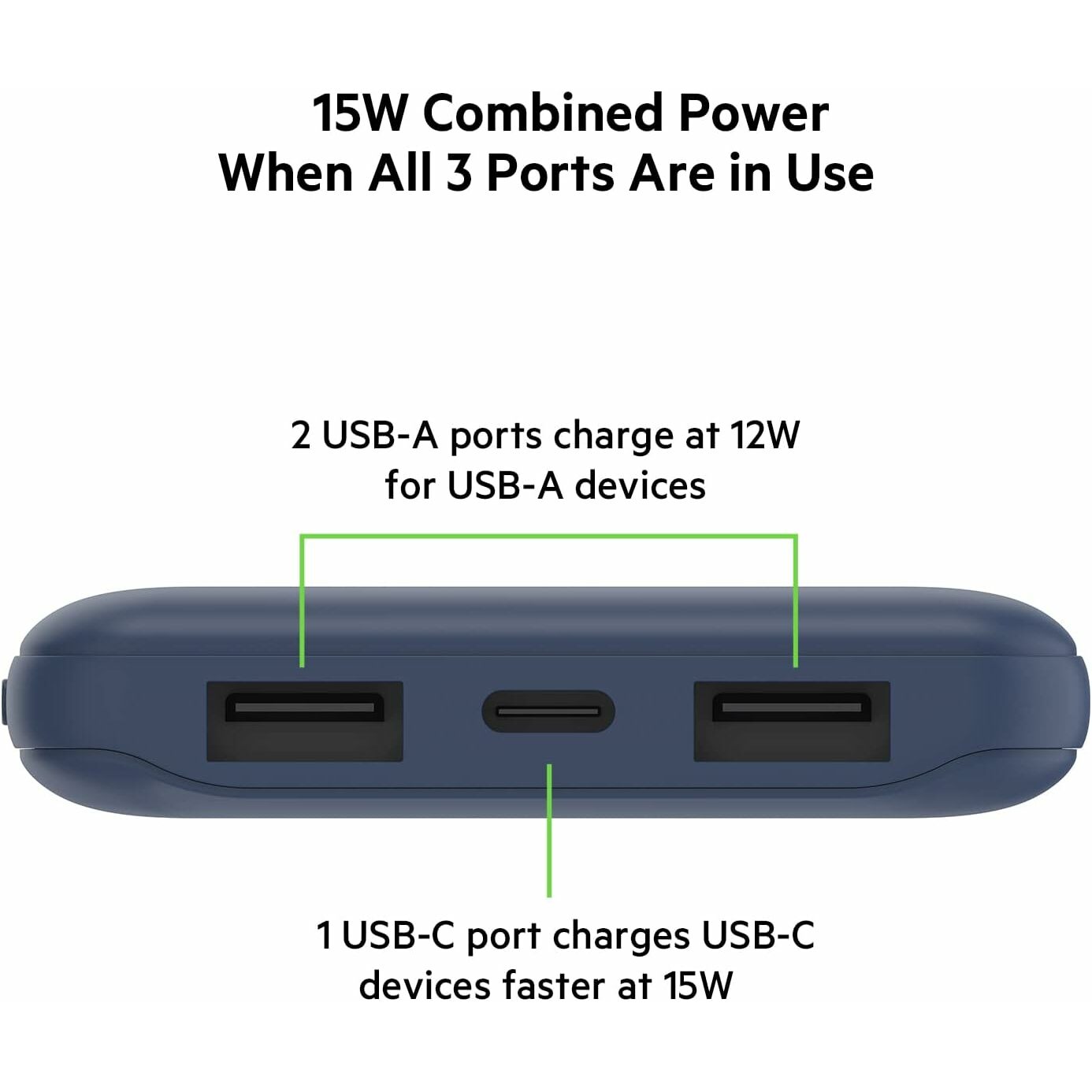 Belkin BoostCharge Power Bank 10K Multi-Device Charging with 15W Power