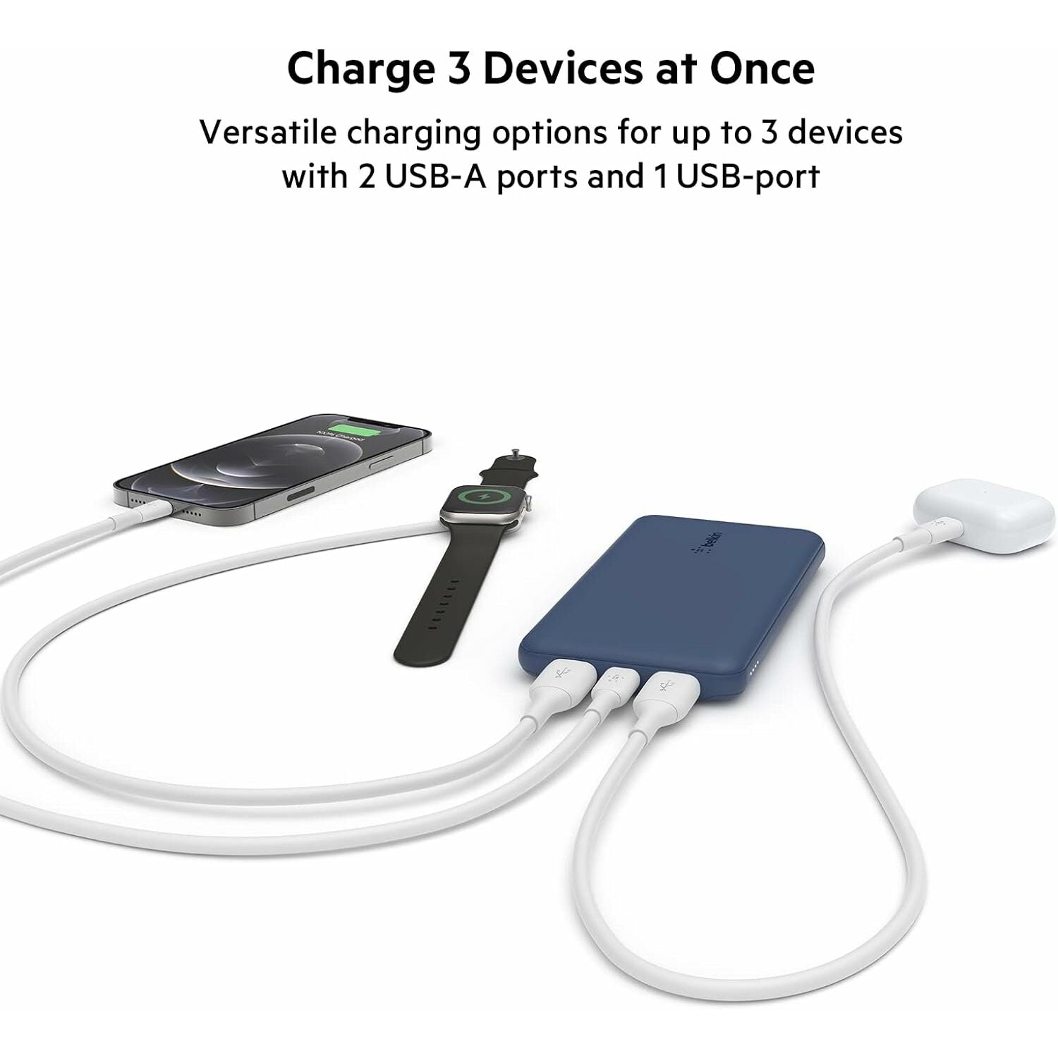 Belkin BoostCharge Power Bank 10K Multi-Device Charging with 15W Power