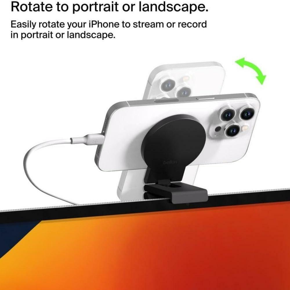 Belkin iPhone MagSafe Continuity Camera Mount for Mac Desktops & Displays