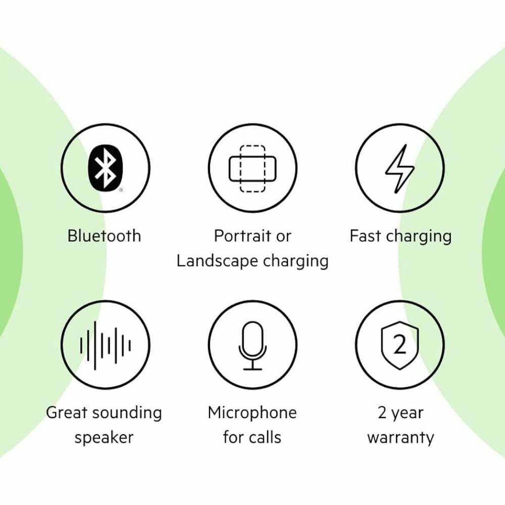 Belkin Quick Charge Wireless Charger Stand + Bluetooth Speaker - Qi-Certified for iPhone, Samsung Galaxy & More