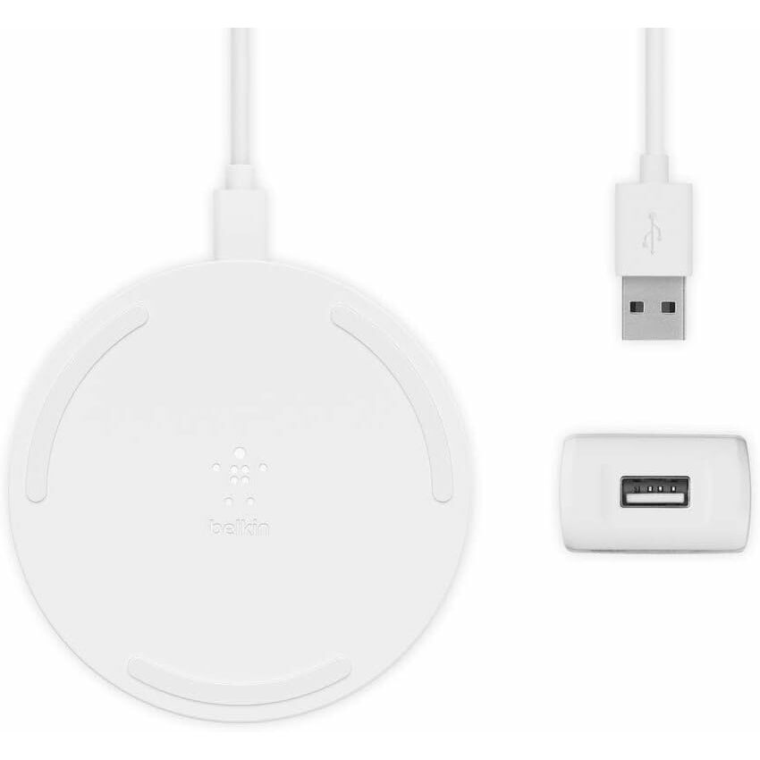 Belkin Quick Charge Wireless Charging Pad - 10W Qi-Certified Charger Pad