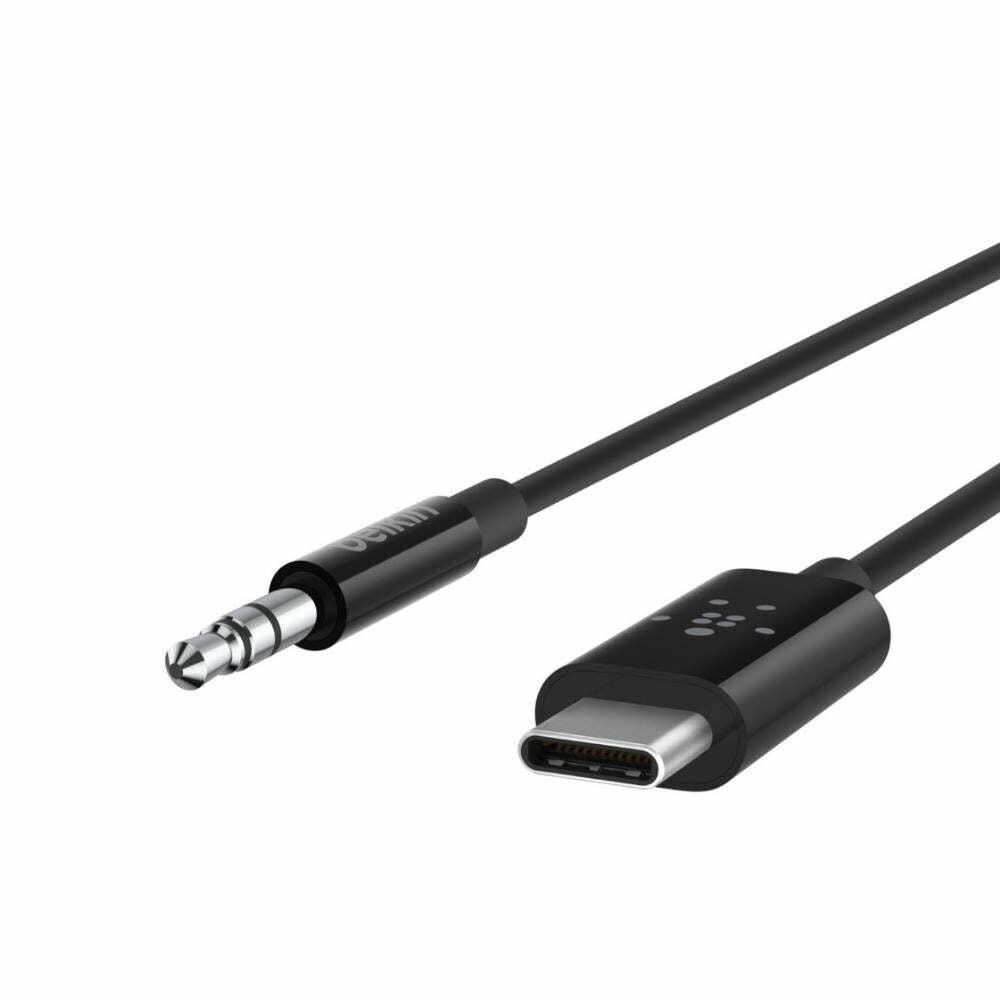 Belkin Rockstar Usb-C to Aux Cable USB-C to 3.5mm Audio Cable, Usb-C to Audio Cable