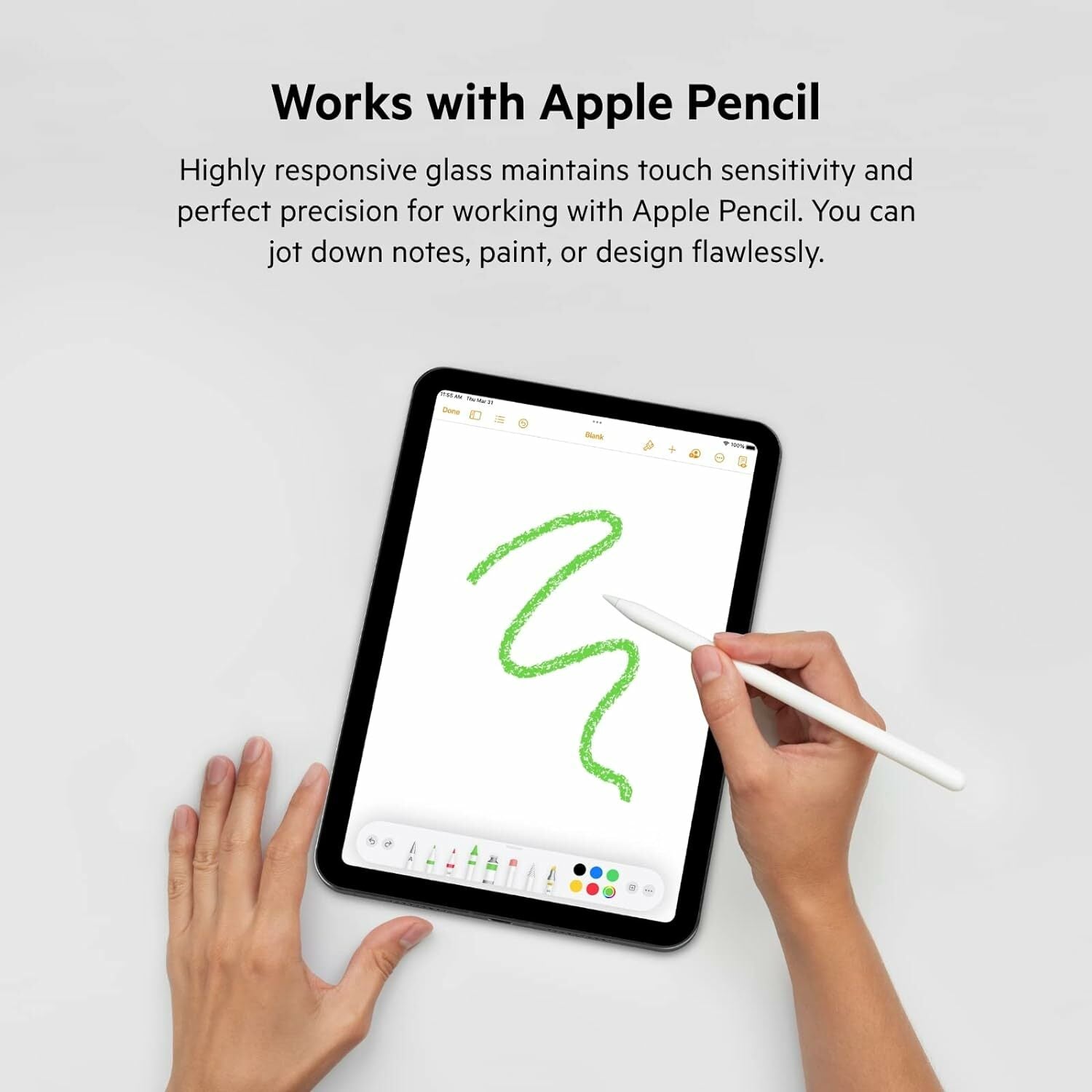 Belkin ScreenForce™ TemperedGlass Screen Protector for iPad Mini 6th Generation with Apple Pencil Compatibility