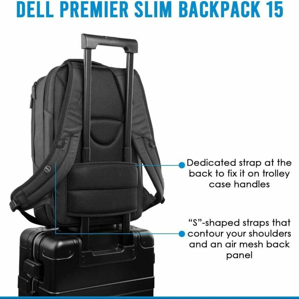 Dell EcoLoop Premier Slim Backpack 15 - Compact, Eco-Conscious, and Travel-Ready