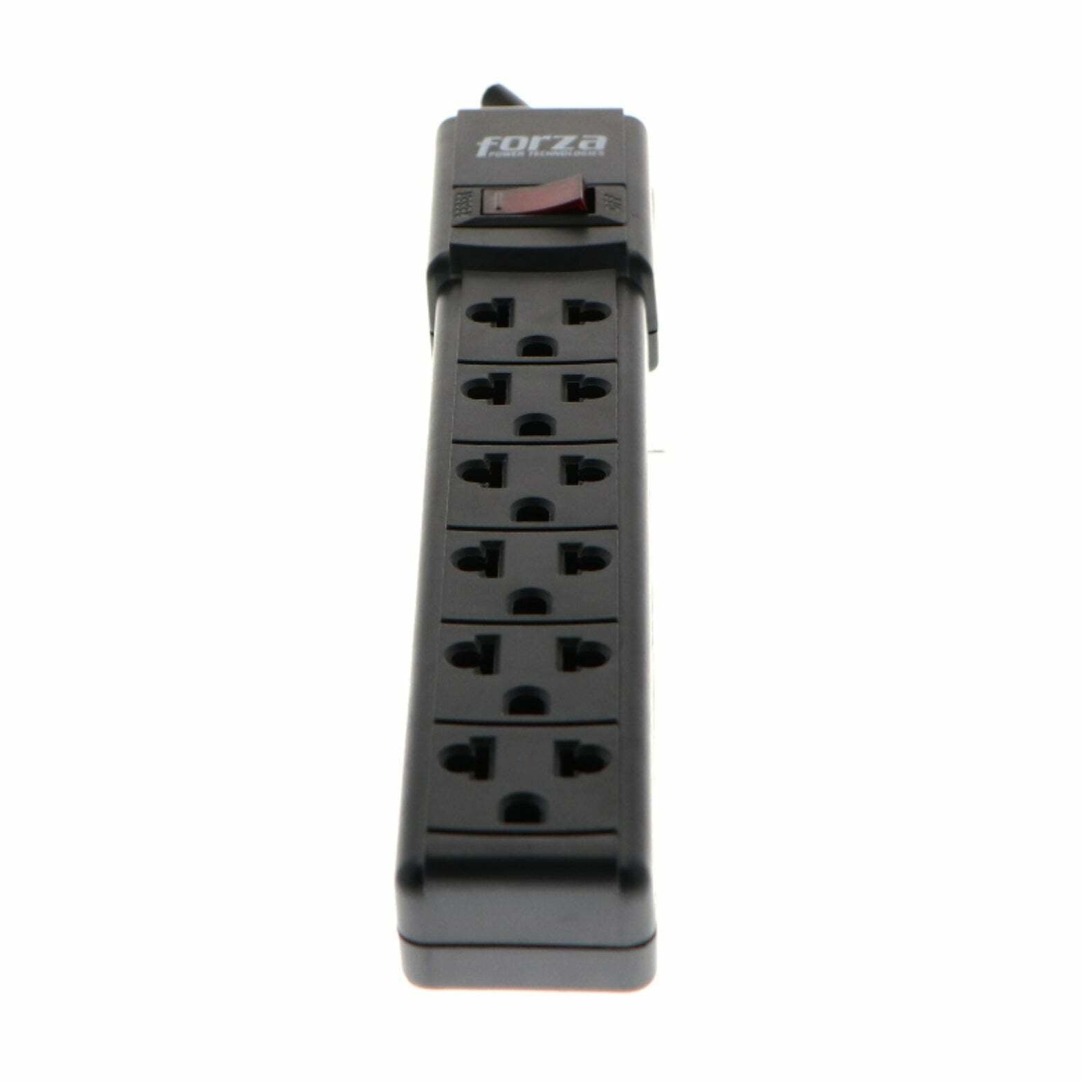 Forza Power Technologies - Power Strip 2200W, 6 Outlets Reset Breaker 110V/240V