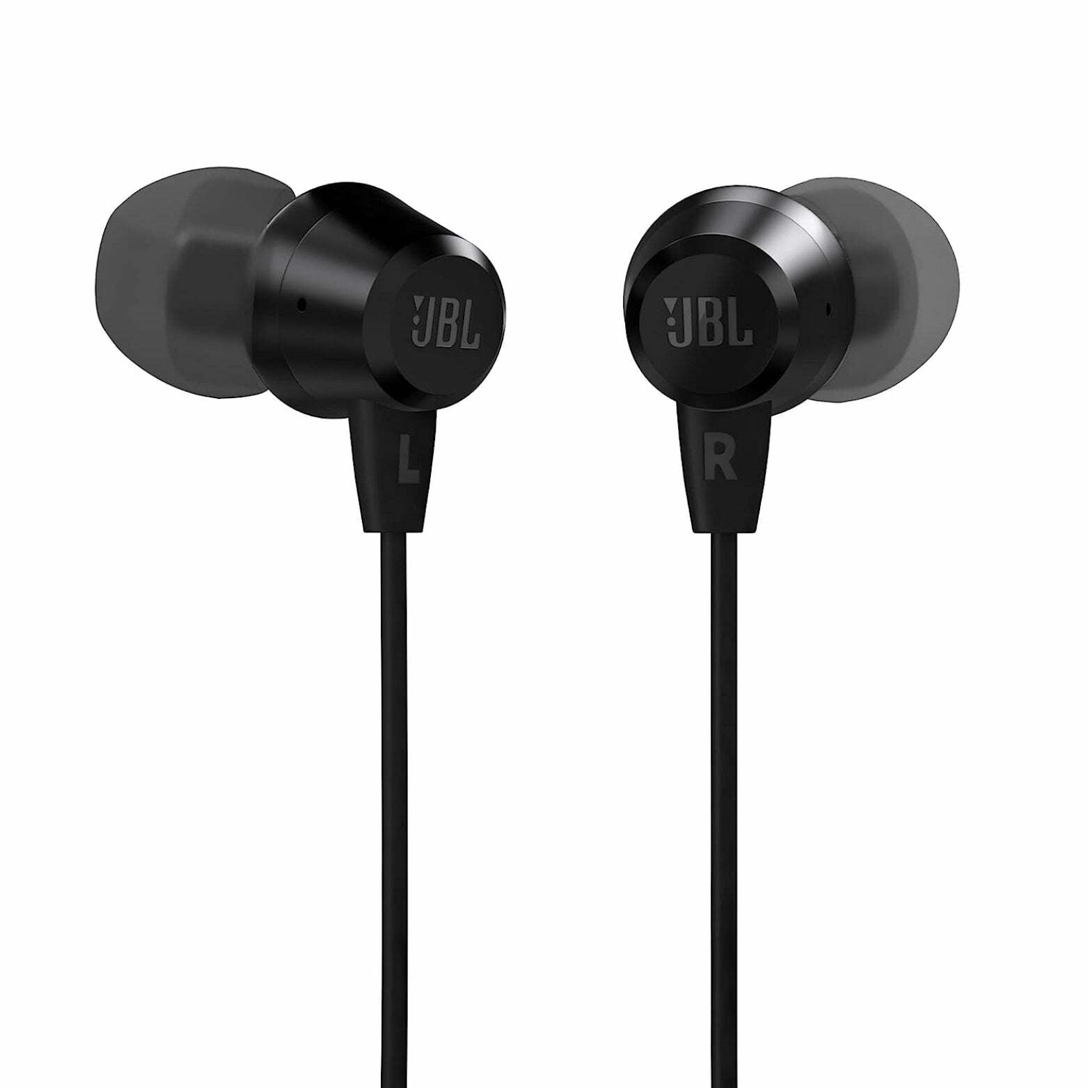 JBL - C50HI In-Ear Wired Headphones 3.5 mm with Mic, Black