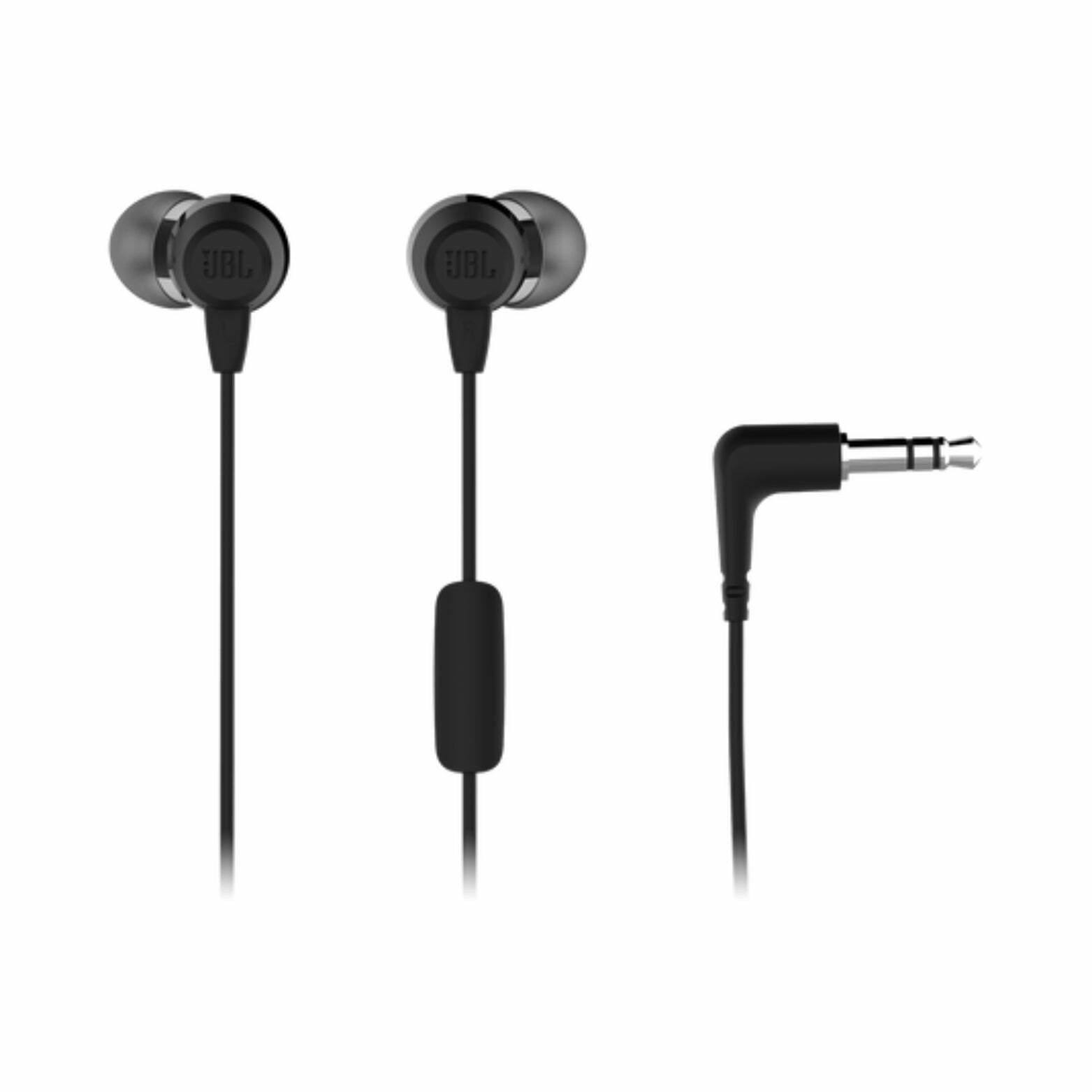 JBL - C50HI In-Ear Wired Headphones 3.5 mm with Mic, Black