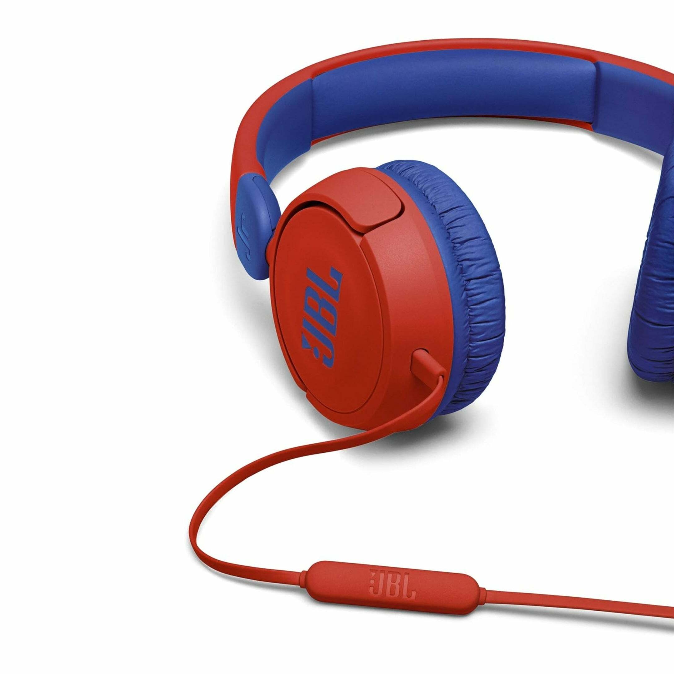 JBL JR 310 - Kids On-Ear Wired Headphones w/ Mic Red/Blue