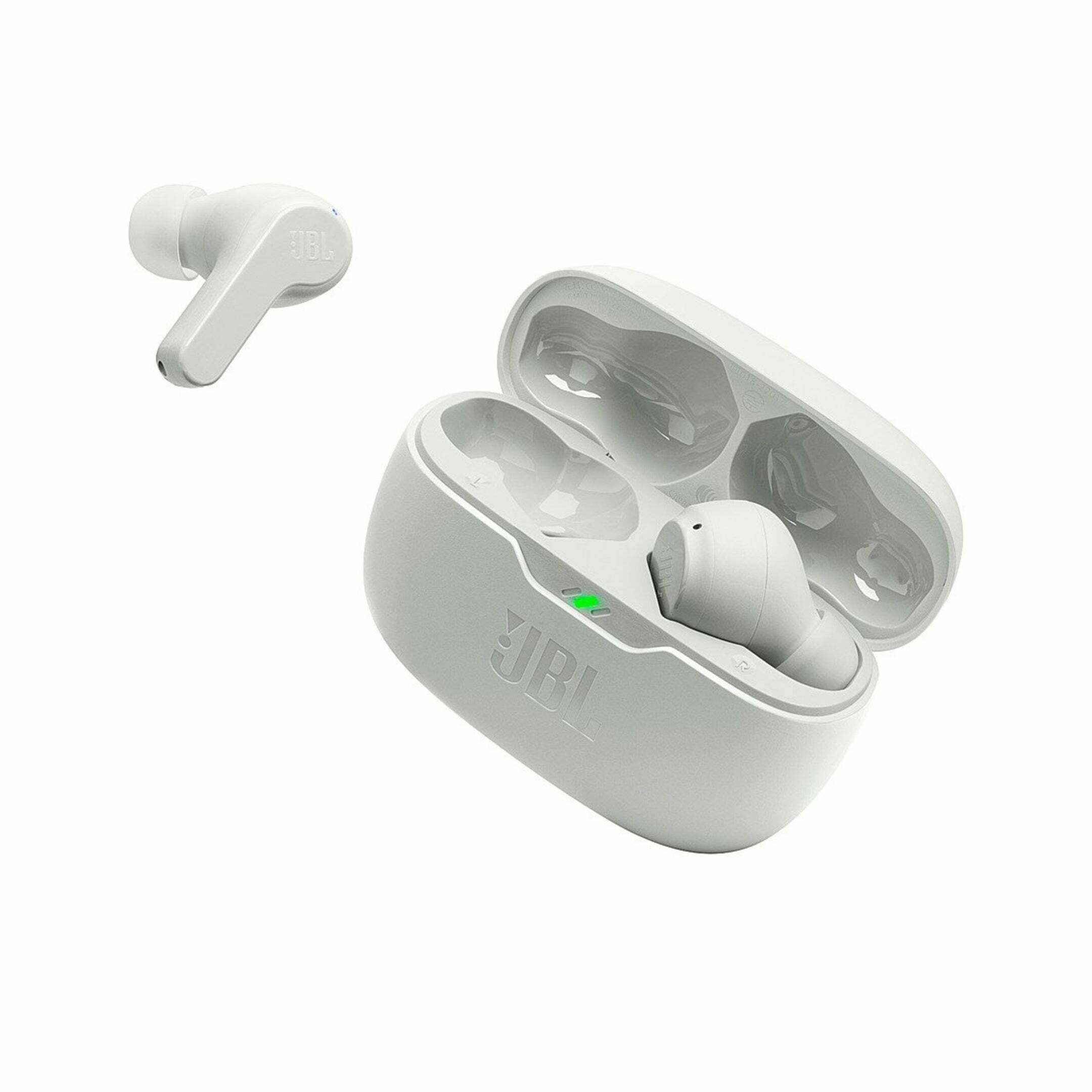 JBL Vibe Beam True Wireless Bluetooth Earbuds, White