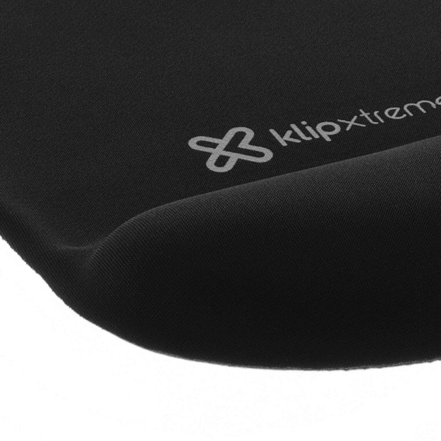 Klip Xtreme - Gel Mouse Pad with Wrist Support, Non-slip Rubberized Base - Black