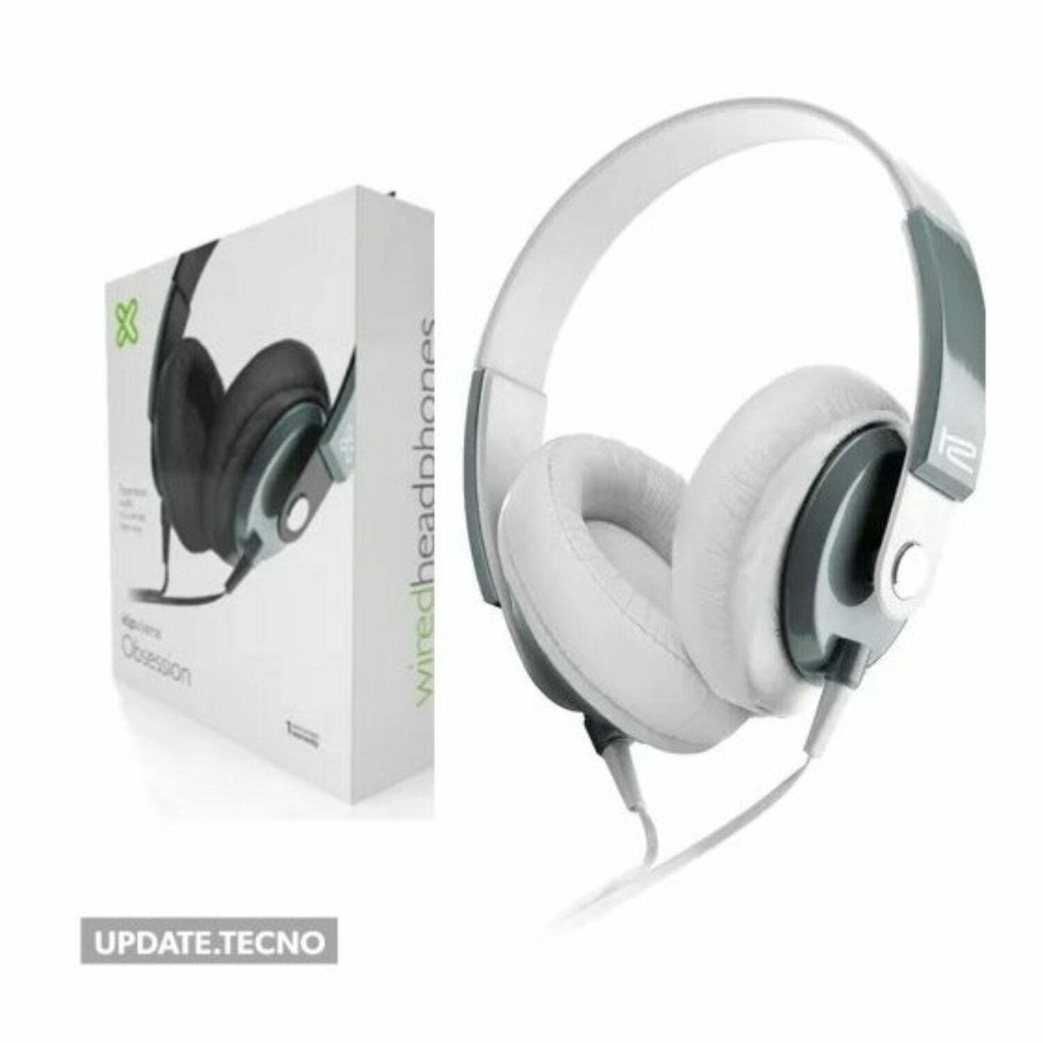 Klip Xtreme - Obsession KHS-550WH Wired Headphones High Quality Audio - White