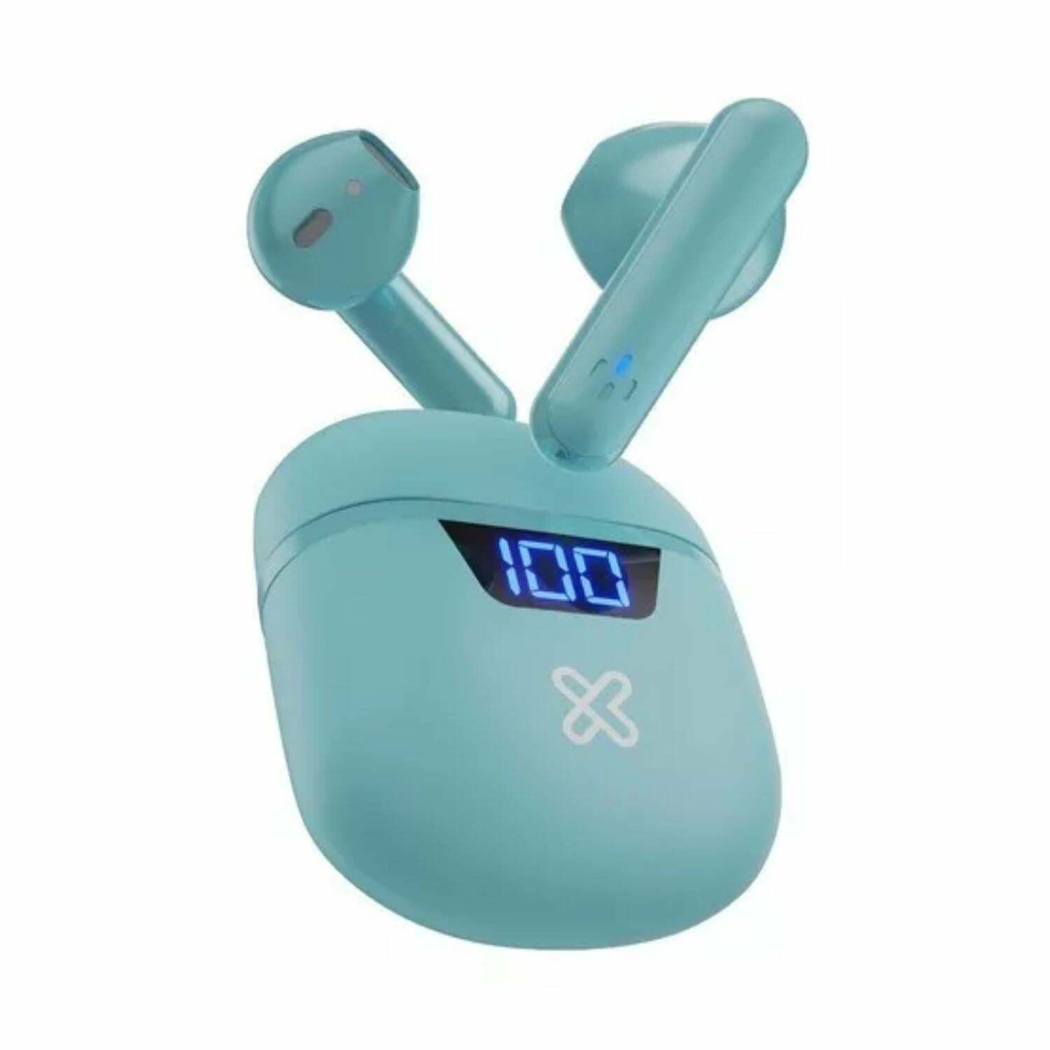 Klip Xtreme - Touchbuds KTE-006 True Wireless Bluetooth Stereo Earbuds - Aqua