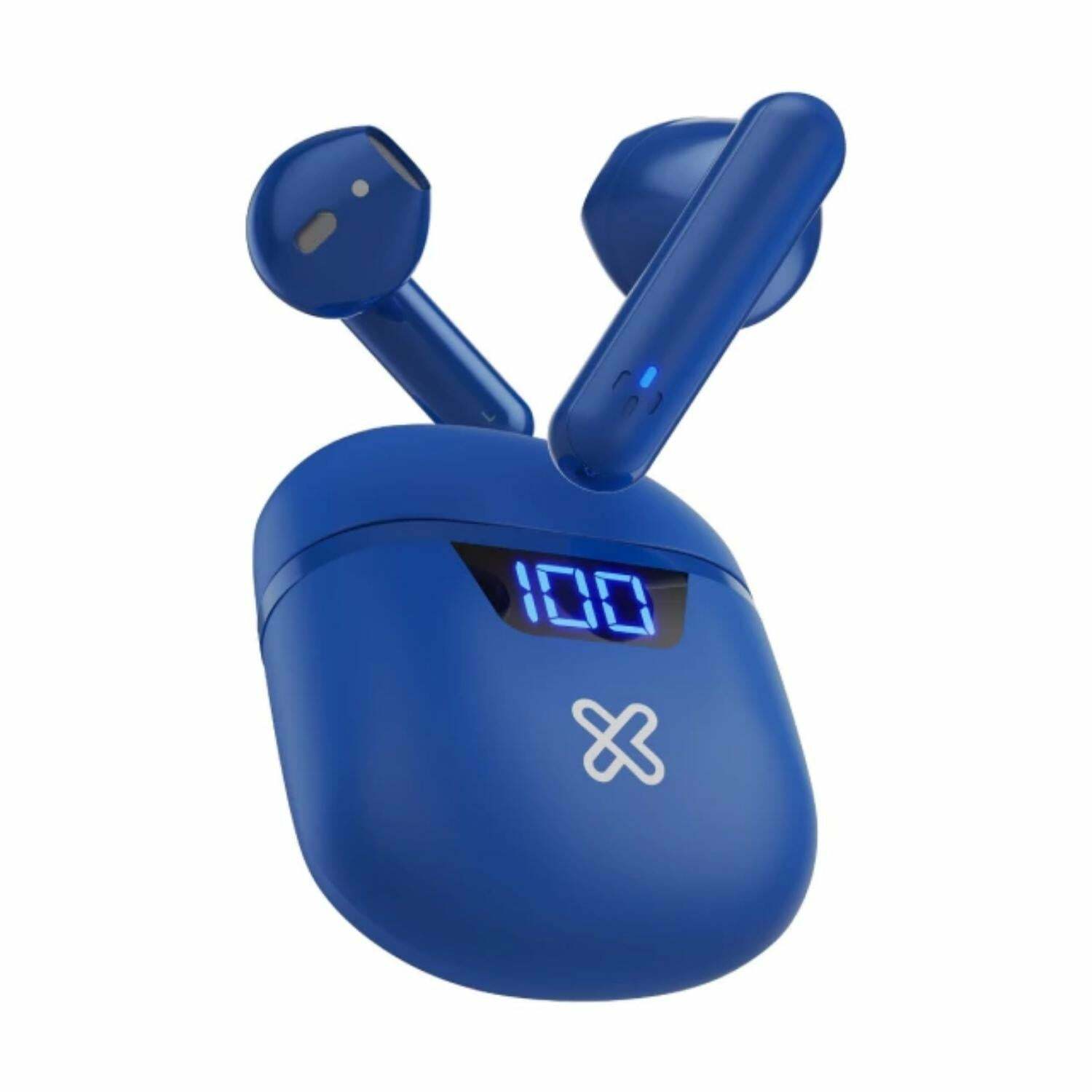 Klip Xtreme - Touchbuds KTE-006 True Wireless Bluetooth Stereo Earbuds - Blue