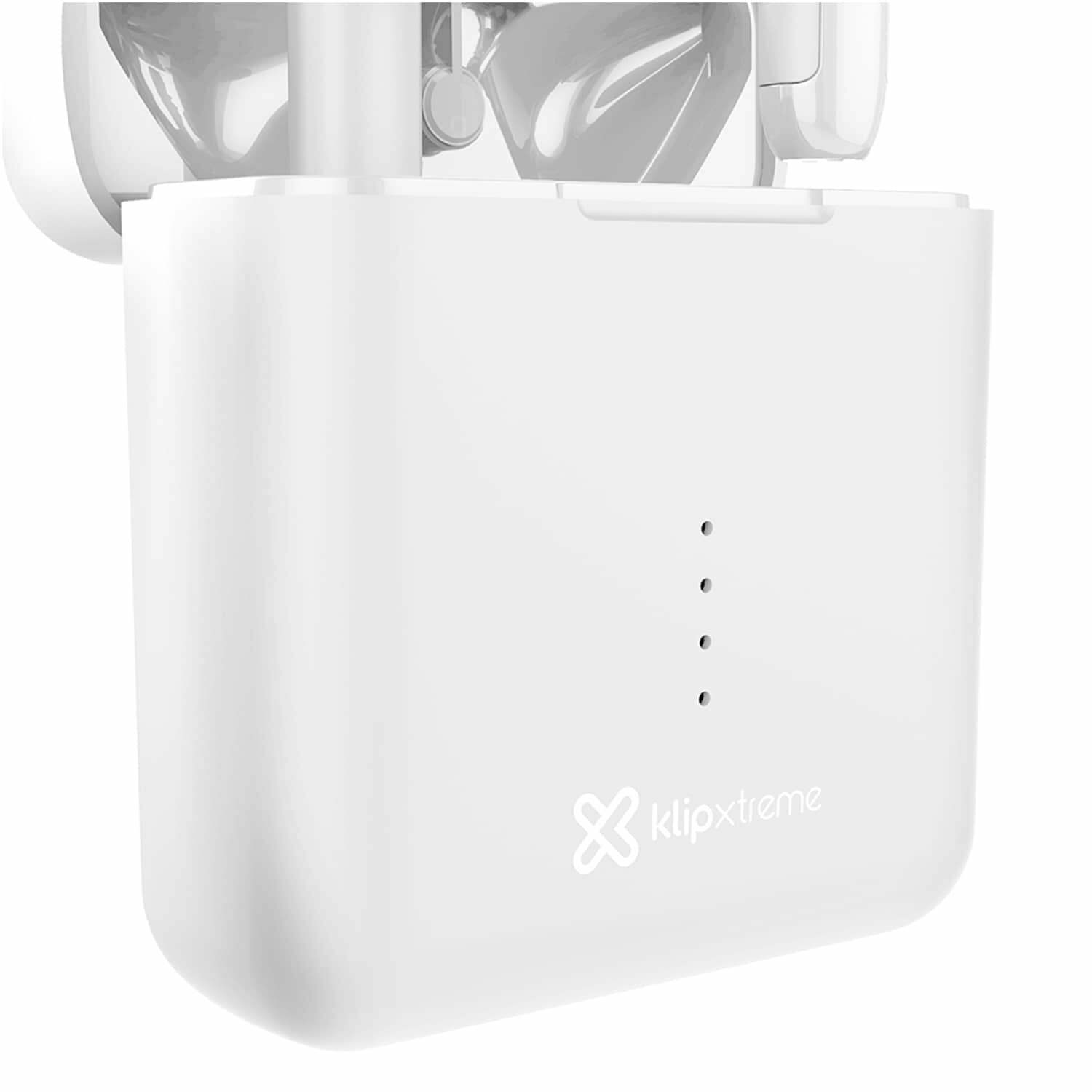 Klip Xtreme - TwinTouch KTE-010 True Wireless Bluetooth Stereo Earbuds - White