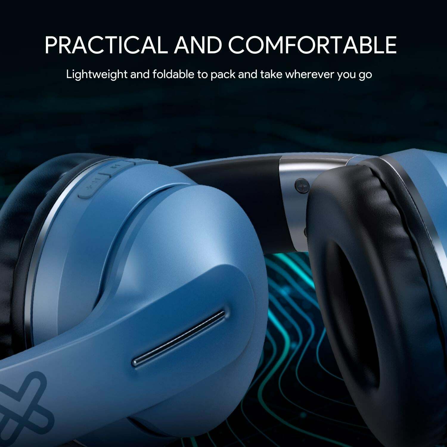 Klip Xtreme Funk KWH-150 Headphones with Wireless Bluetooth Technology - Blue