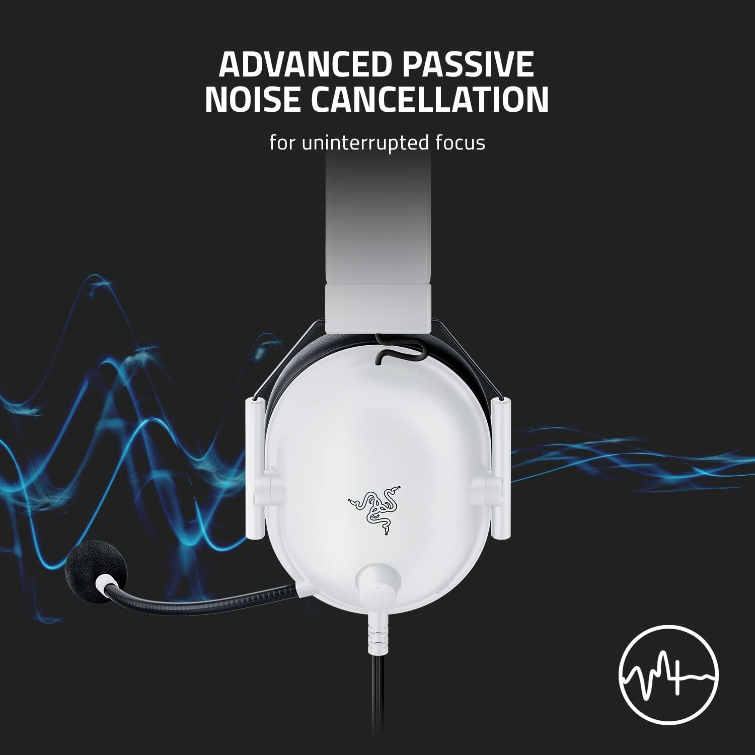 Razer BlackShark V2 X Wired Gaming Headset White