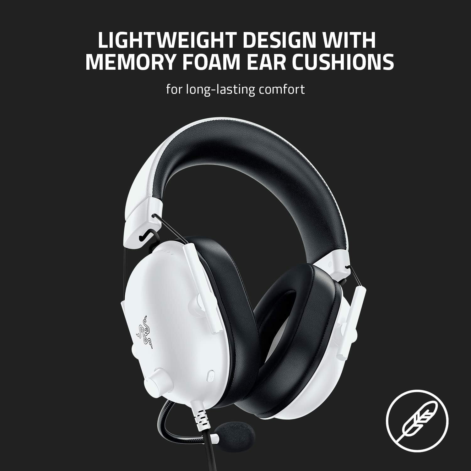 Razer BlackShark V2 X Wired Gaming Headset White