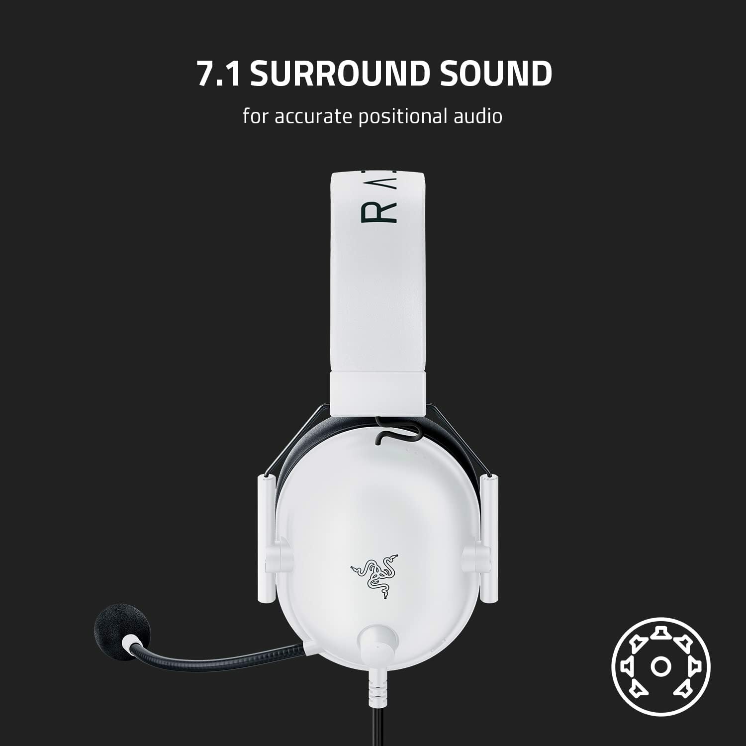 Razer BlackShark V2 X Wired Gaming Headset White