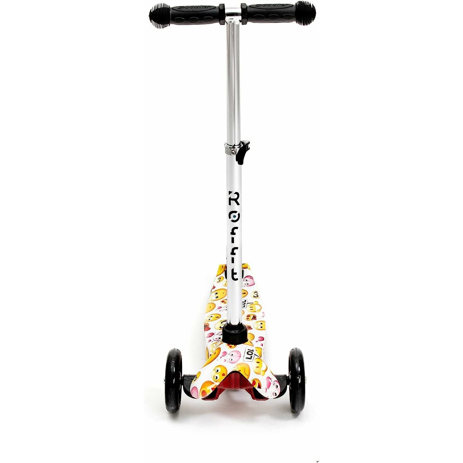 ROFFT - Kick Scooter, Lean-to-Steer LED 3 Wheel, Kids Ages 3-5, Graffiti Black