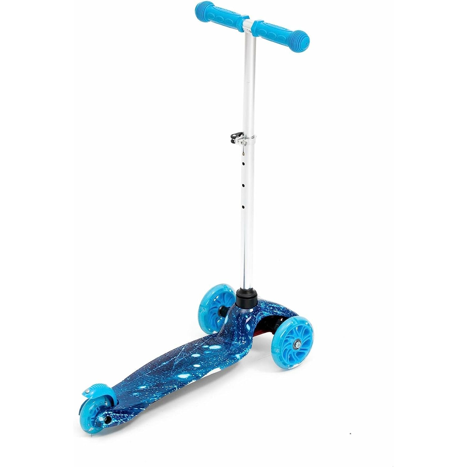 ROFFT - Kick Scooter, Lean-to-Steer LED 3 Wheel, Kids Ages 3-5 Graffiti Space