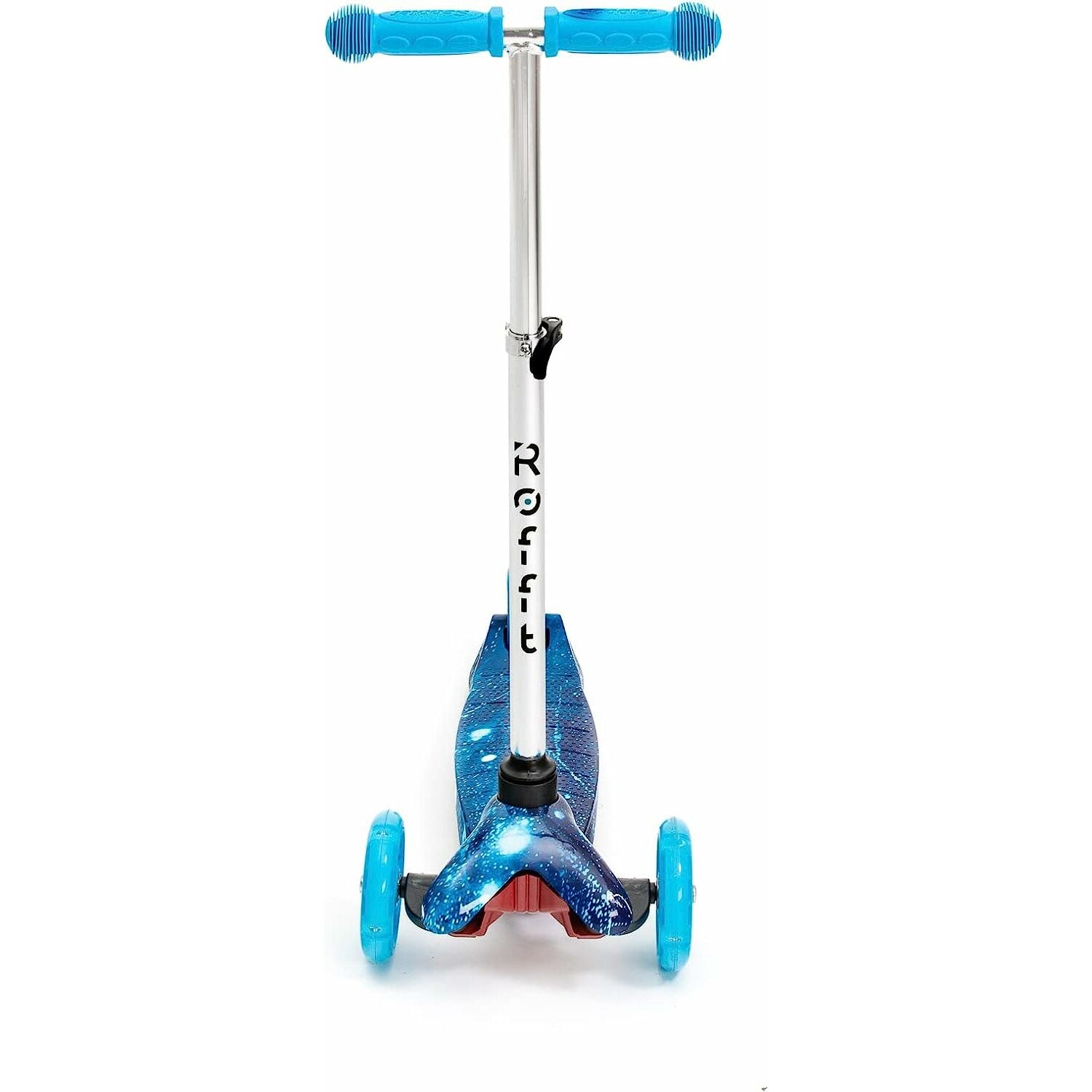 ROFFT - Kick Scooter, Lean-to-Steer LED 3 Wheel, Kids Ages 3-5 Graffiti Space