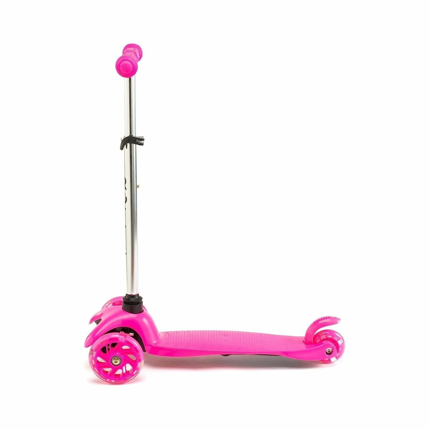 ROFFT - Kick Scooter, Lean-to-Steer LED 3 Wheel, Kids Ages 3-5 Pink