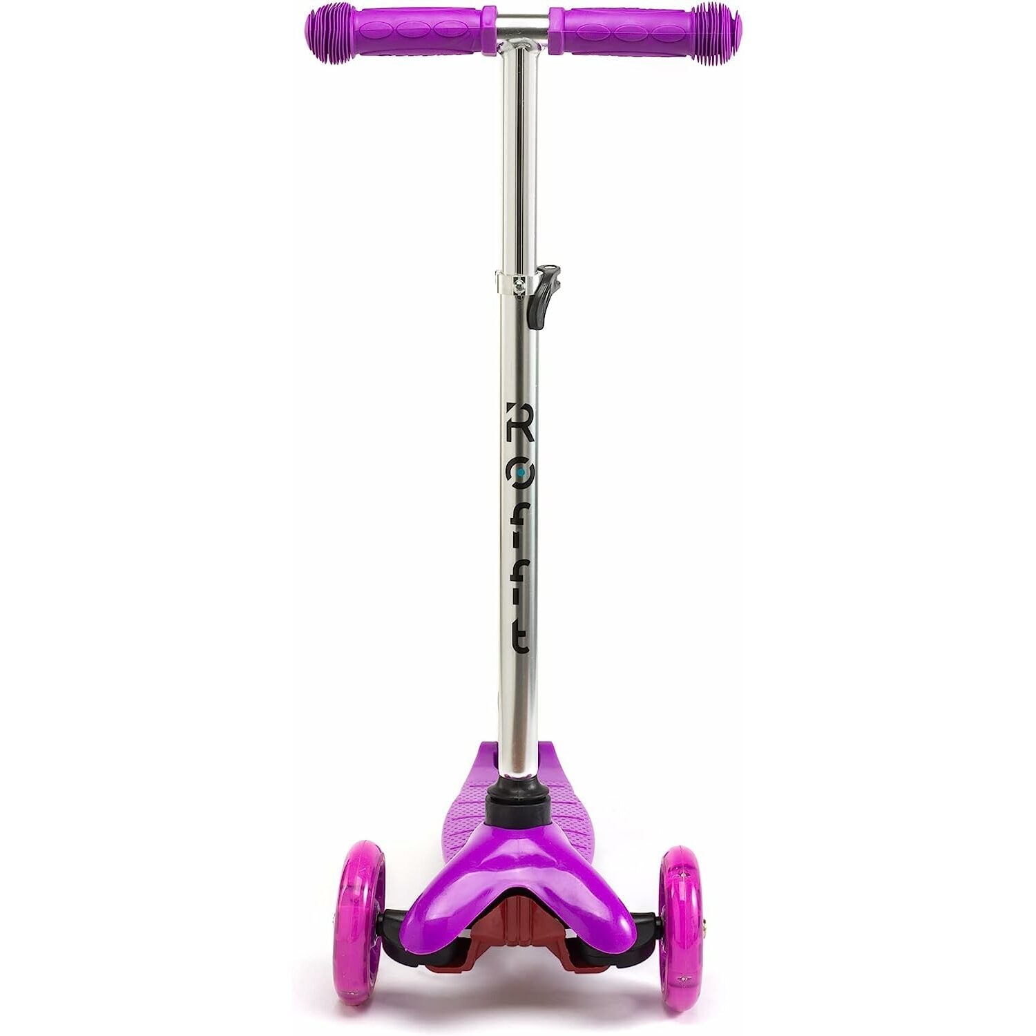 ROFFT - Kick Scooter, Lean-to-Steer LED 3 Wheel, Kids Ages 3-5 Purple