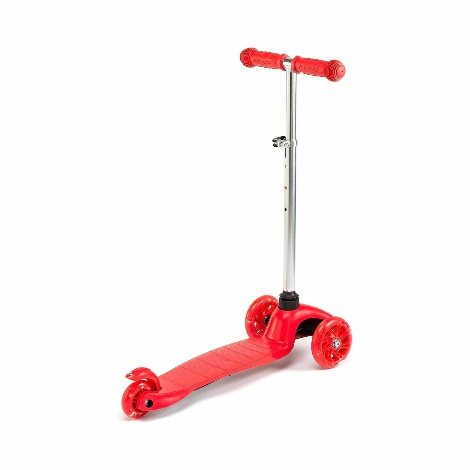 ROFFT - Kick Scooter, Lean-to-Steer LED 3 Wheel, Kids Ages 3-5 Red